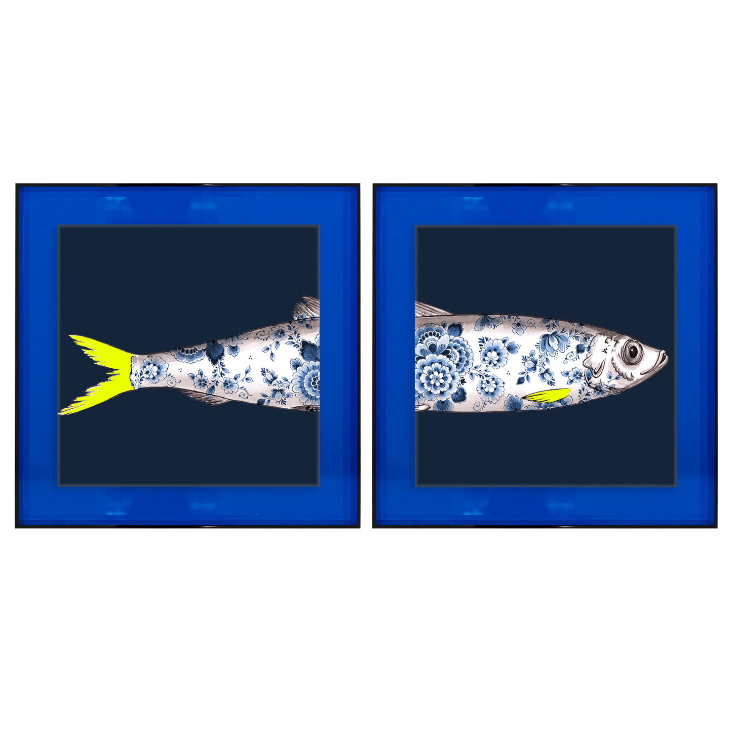 Funky Fish Haring Blauw tweeluik