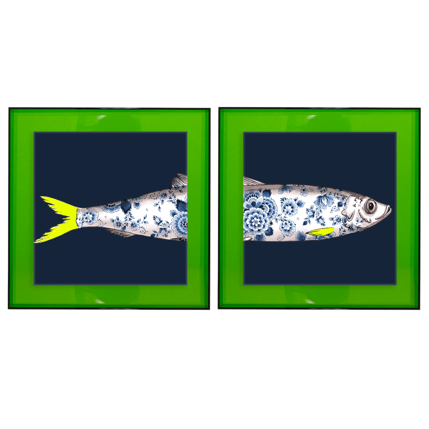 Funky Fish Haring Blauw tweeluik