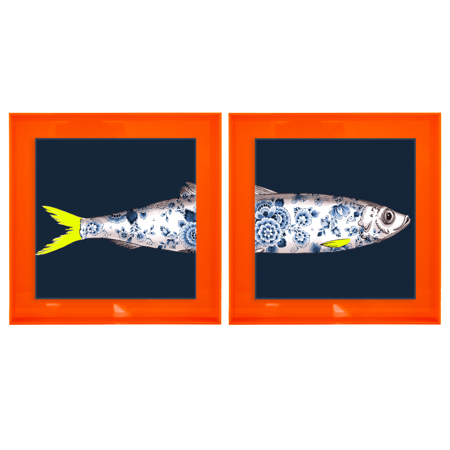 Funky Fish Haring Blauw tweeluik