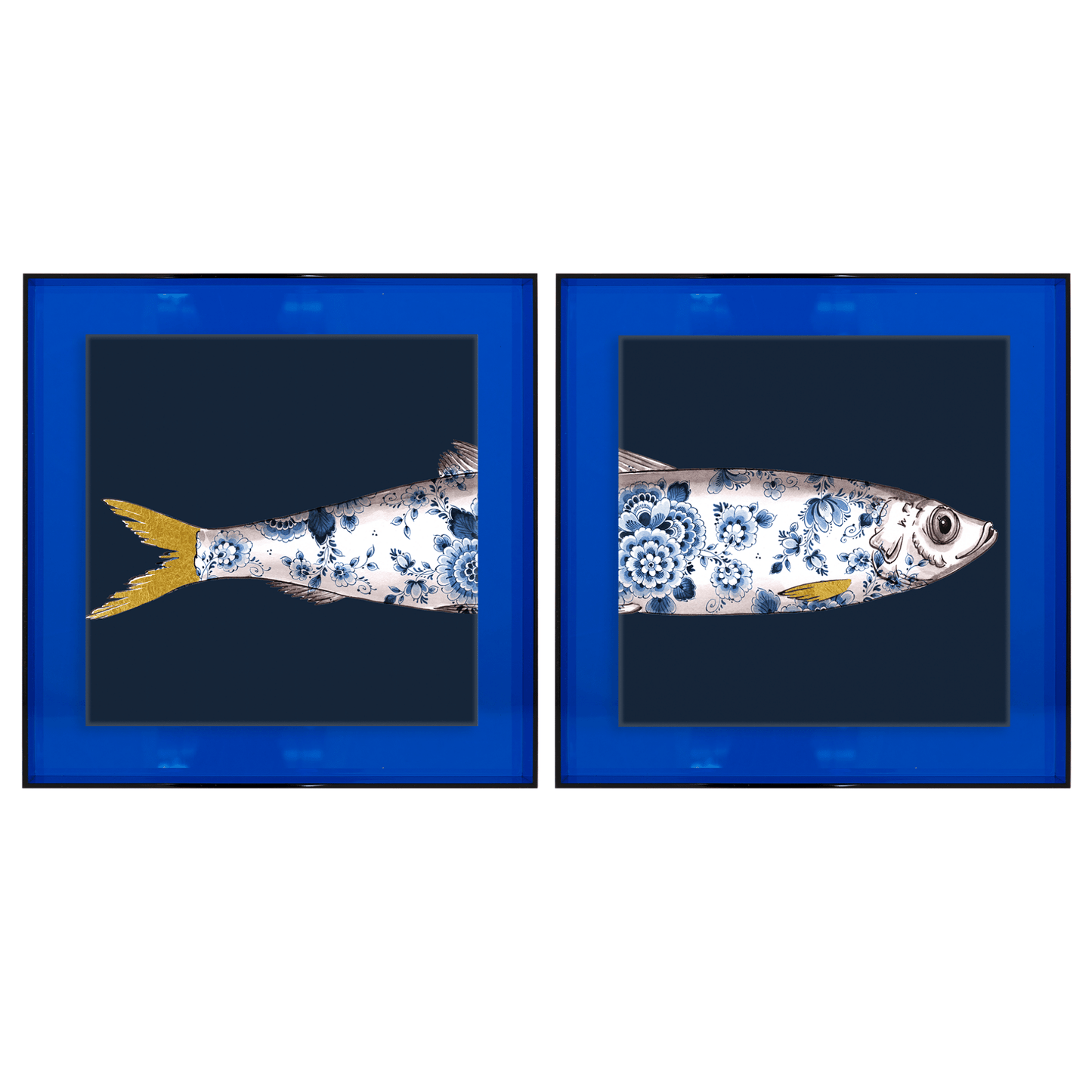 Funky Fish Haring Blauw tweeluik