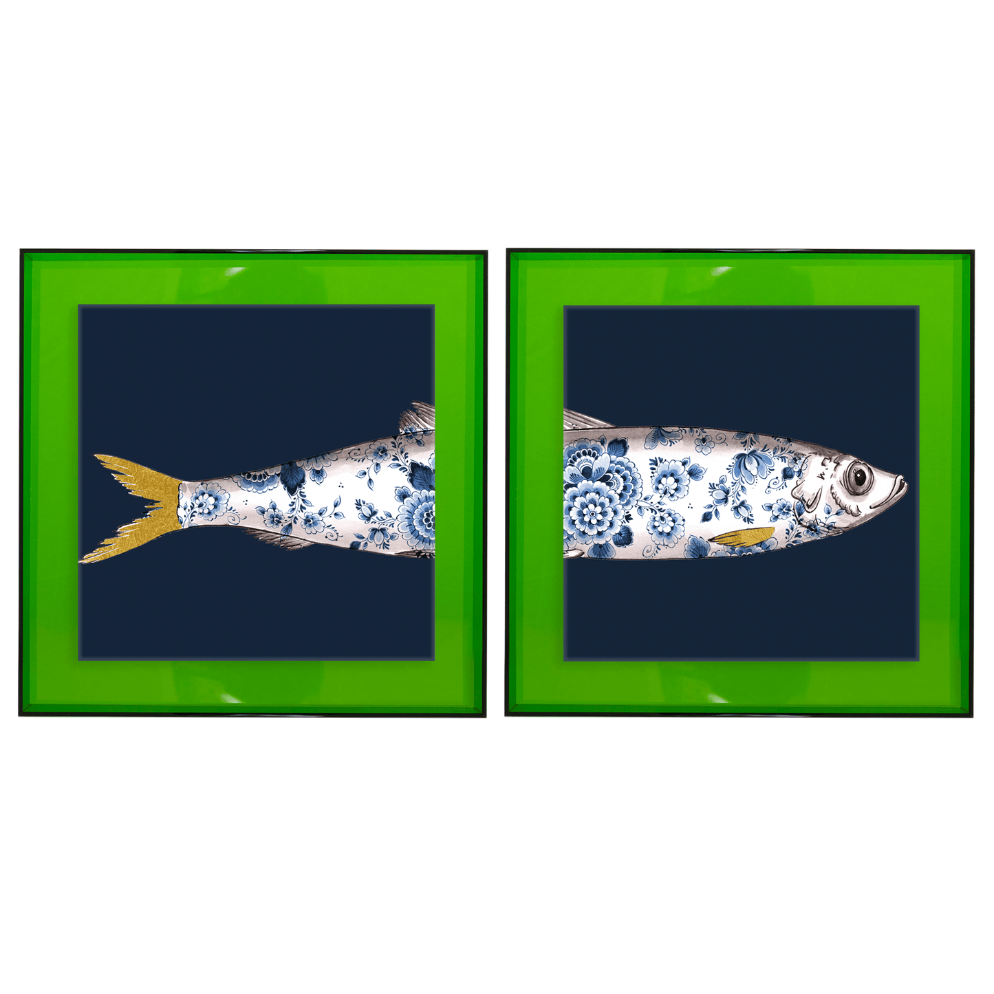 Funky Fish Haring Blauw tweeluik