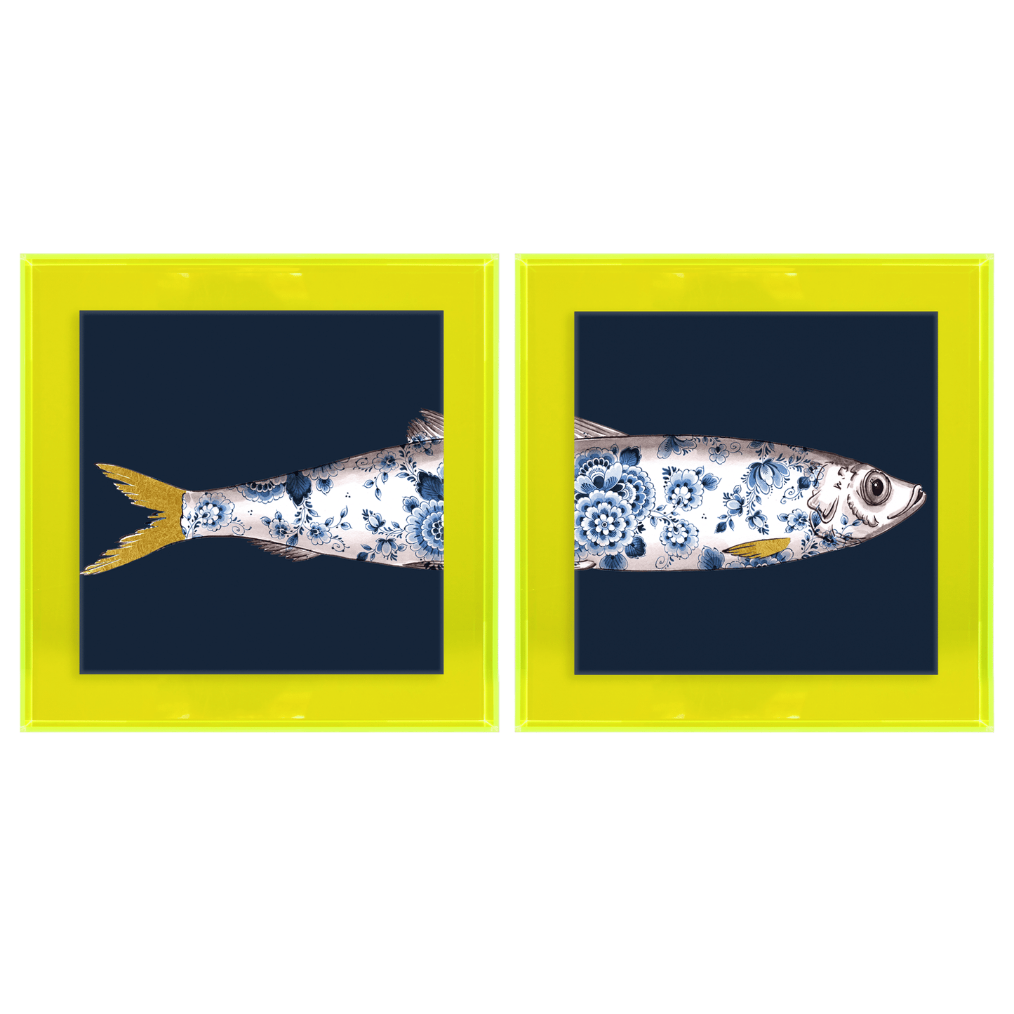 Funky Fish Haring Blauw tweeluik