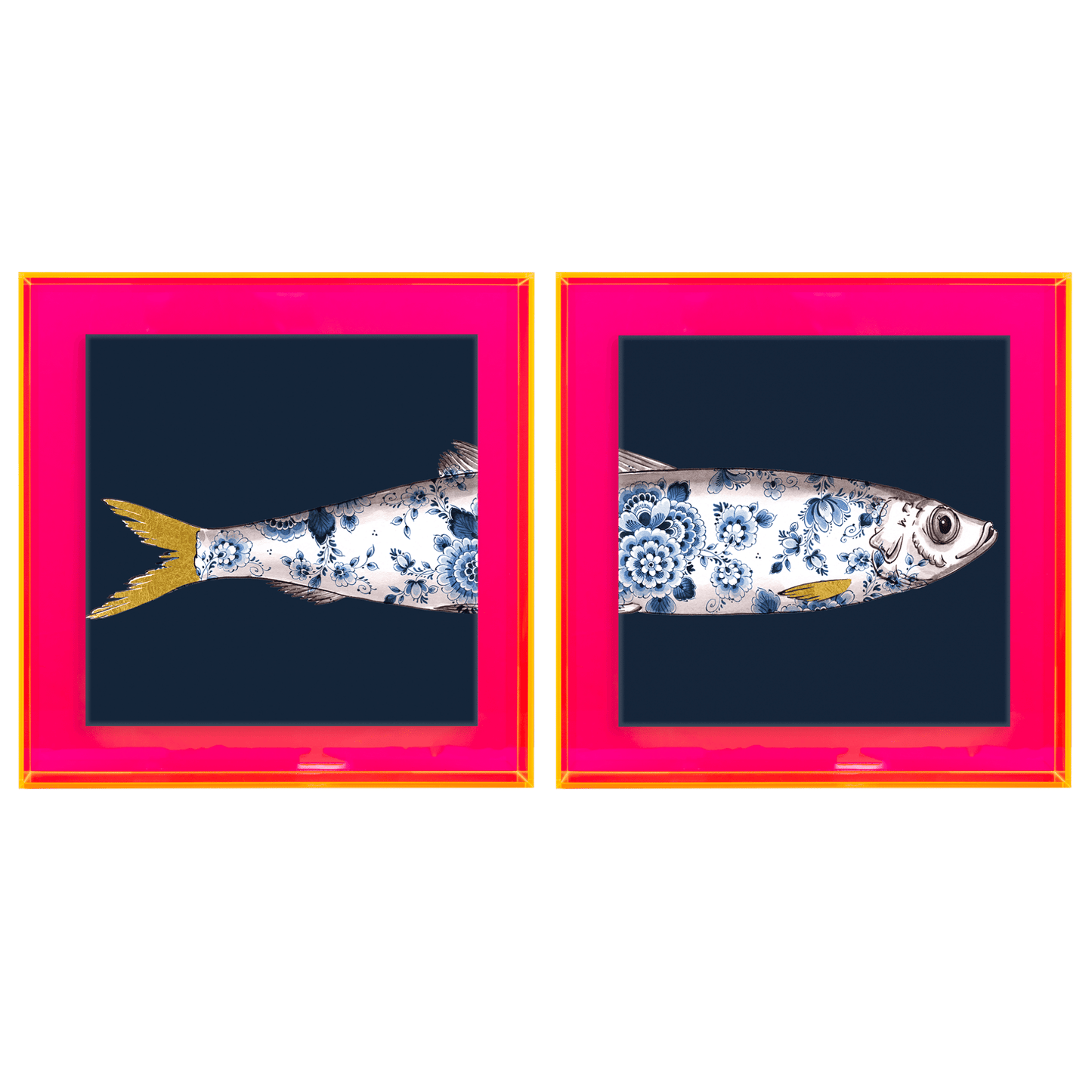 Funky Fish Haring Blauw tweeluik