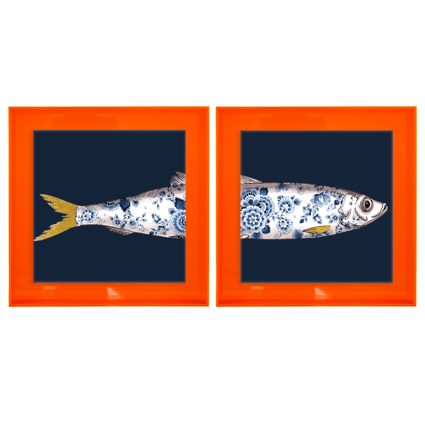 Funky Fish Haring Blauw tweeluik