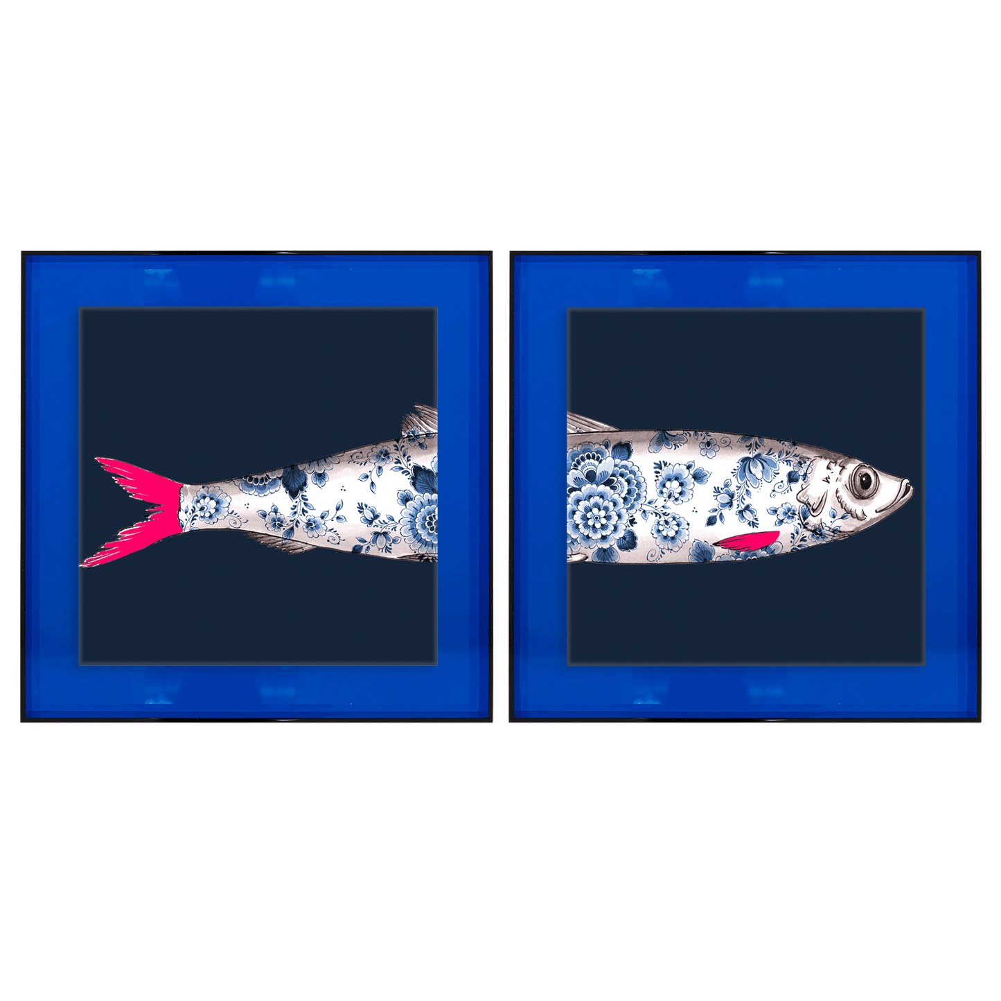 Funky Fish Haring Blauw tweeluik