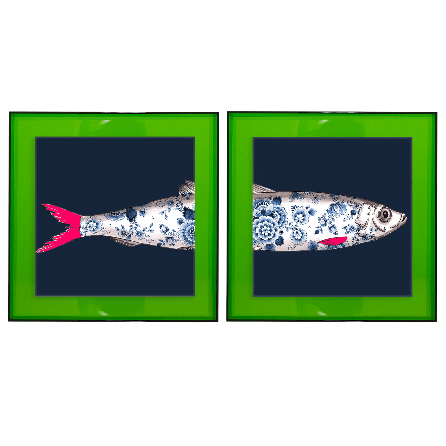 Funky Fish Haring Blauw tweeluik