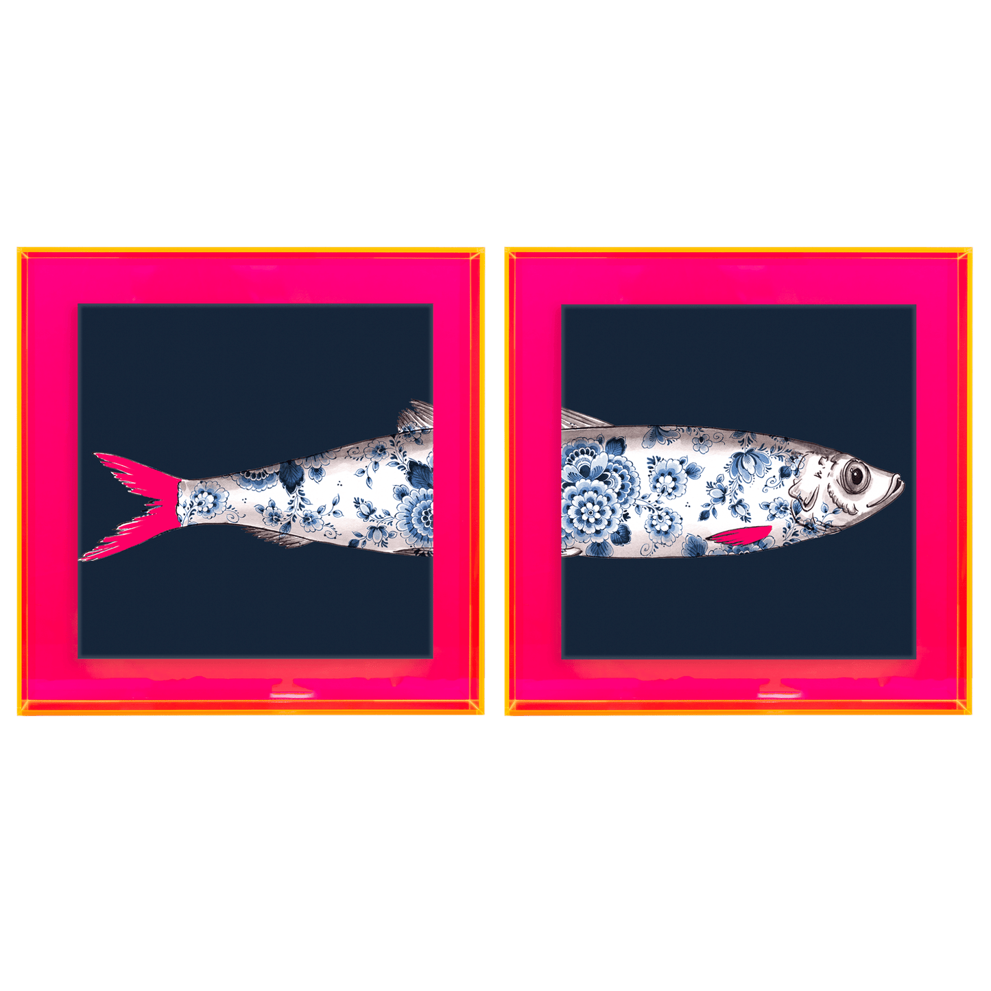 Funky Fish Haring Blauw tweeluik