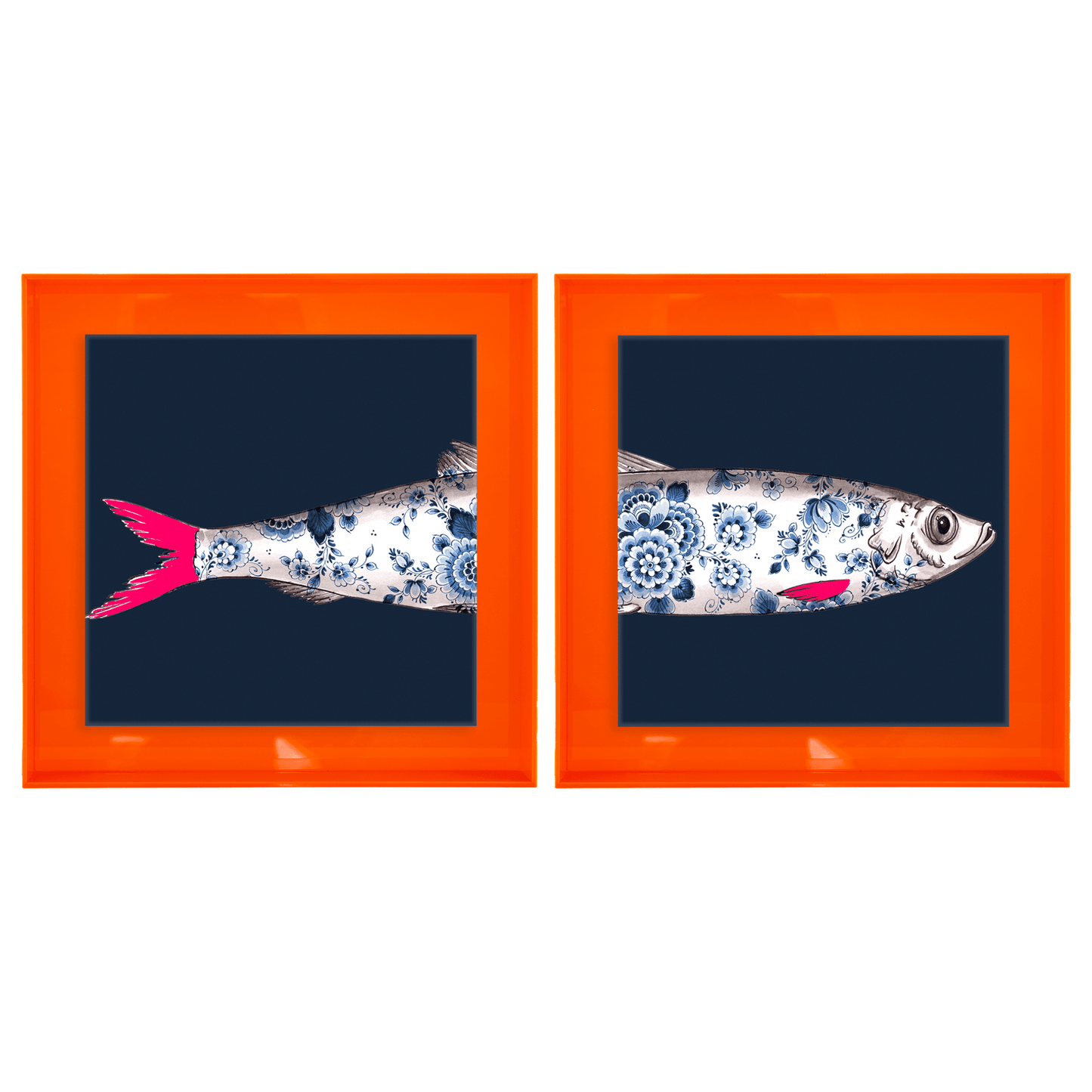 Funky Fish Haring Blauw tweeluik