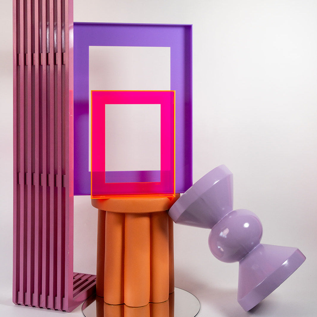 Baklijst (neon) in diverse kleuren 56x76 cm