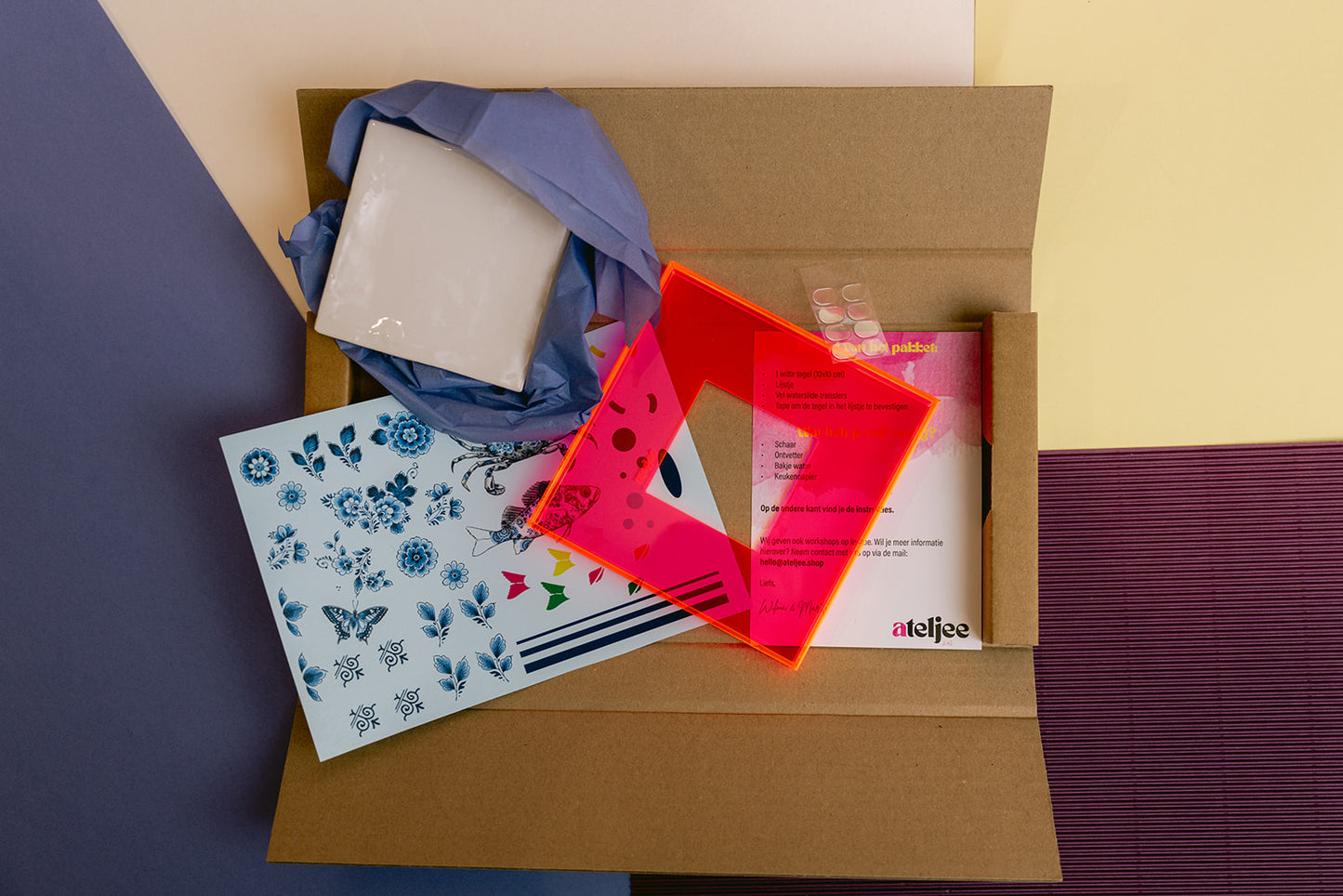 DIY tegel met lijstje Nieuw Huis