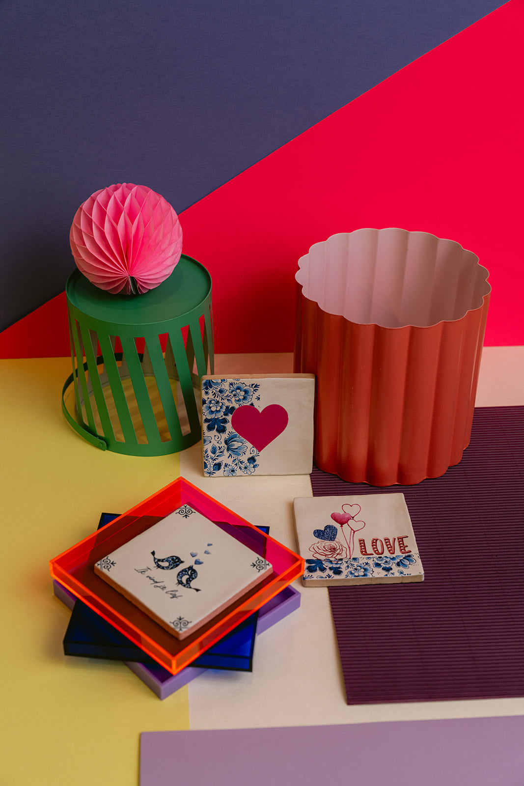 DIY tegel met lijstje Valentijn