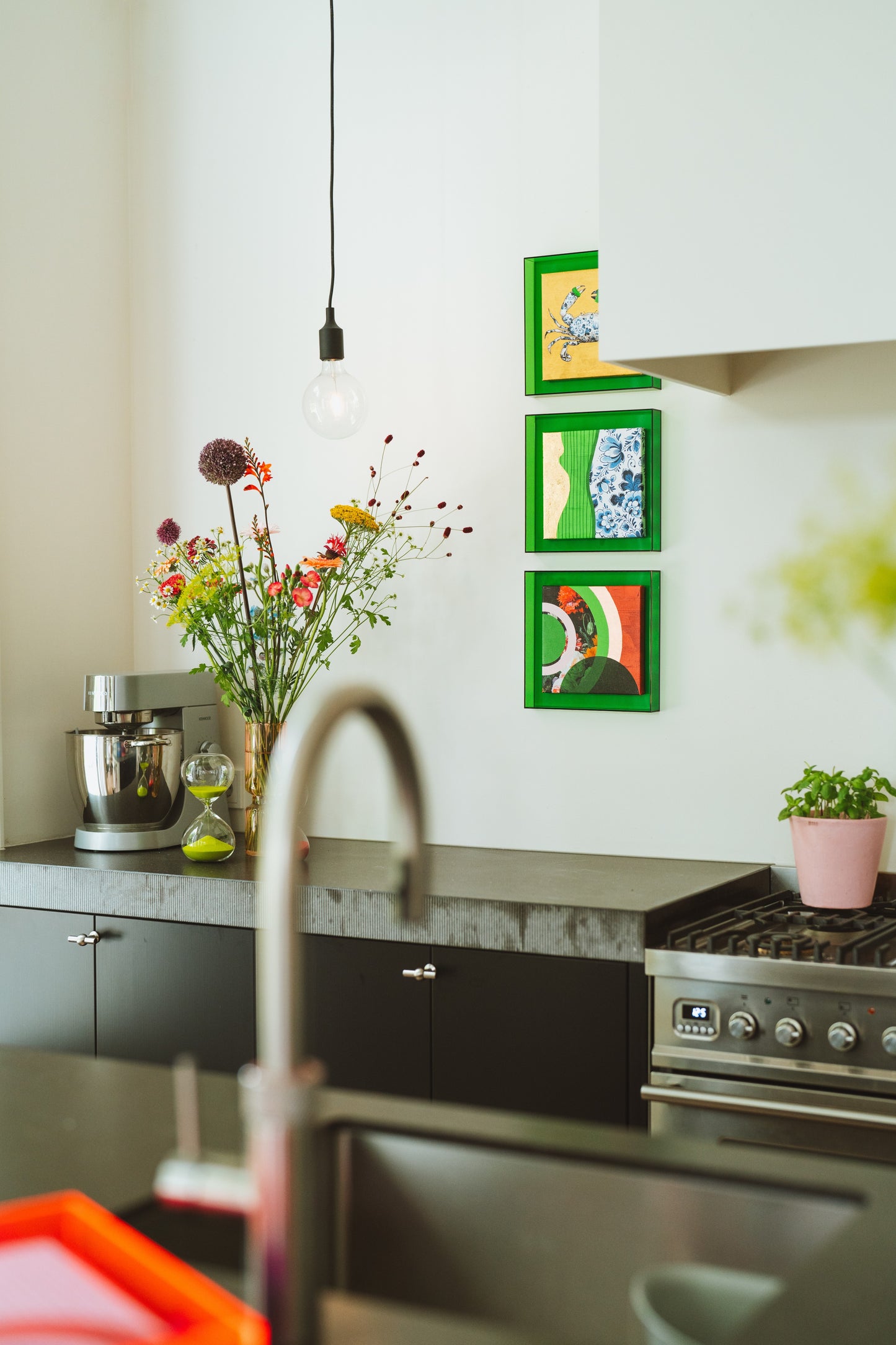 Modern delfts blauw 'groen'