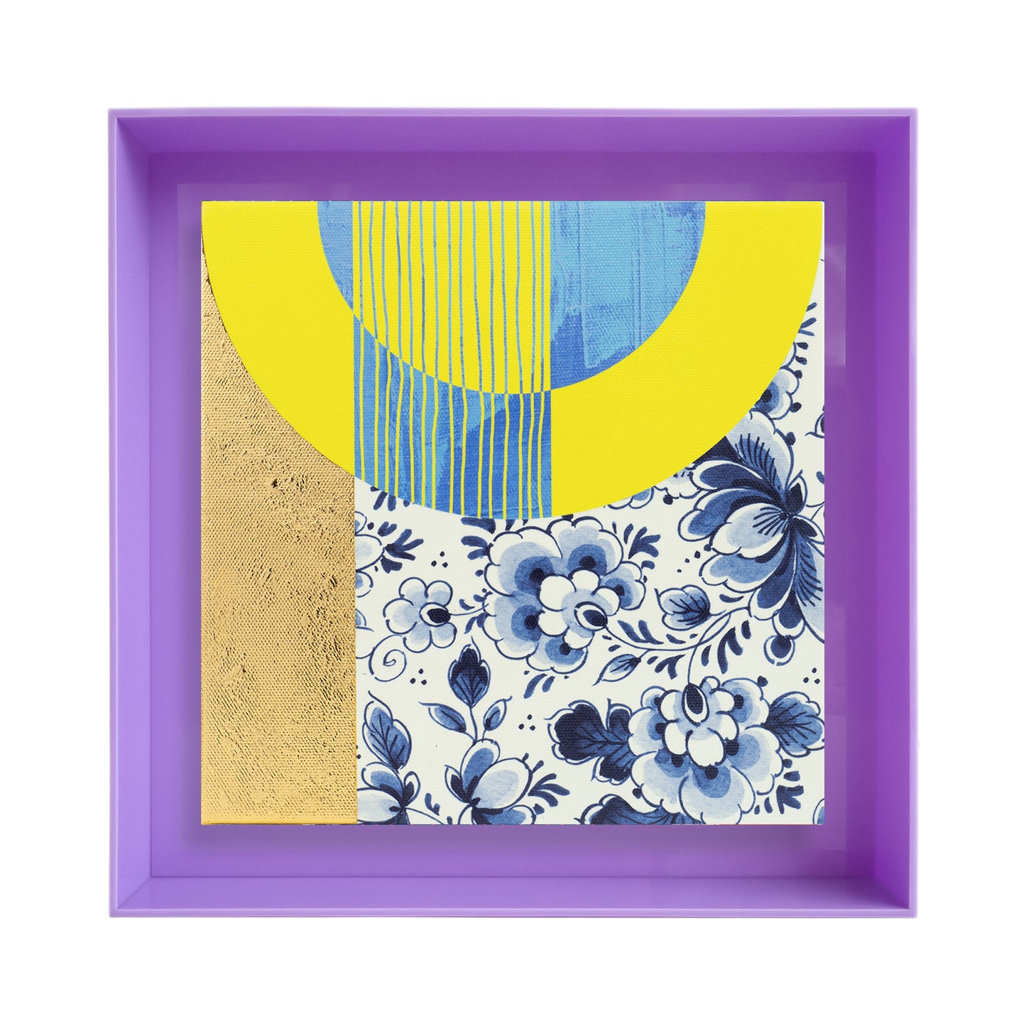 Modern delfts blauw 'geel'