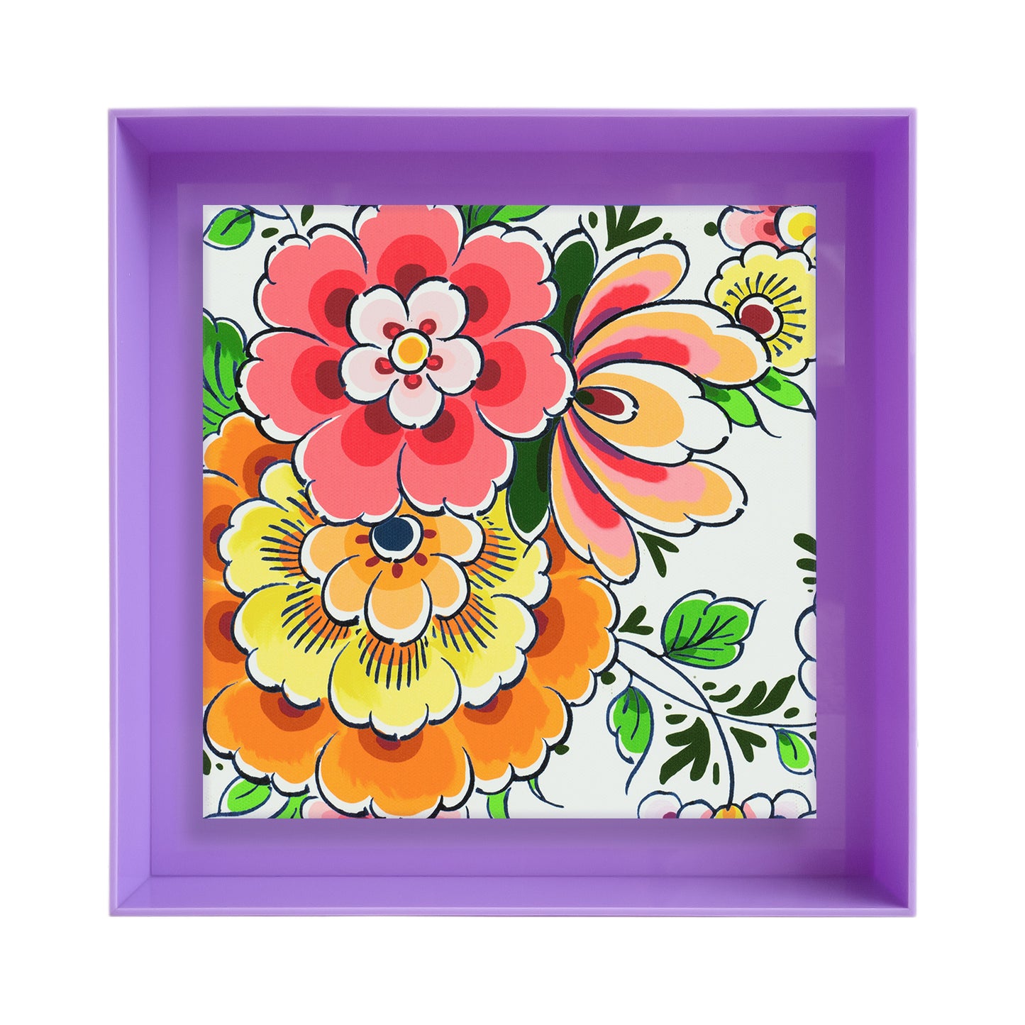 Delftsblauwe bloemen in kleur - 2