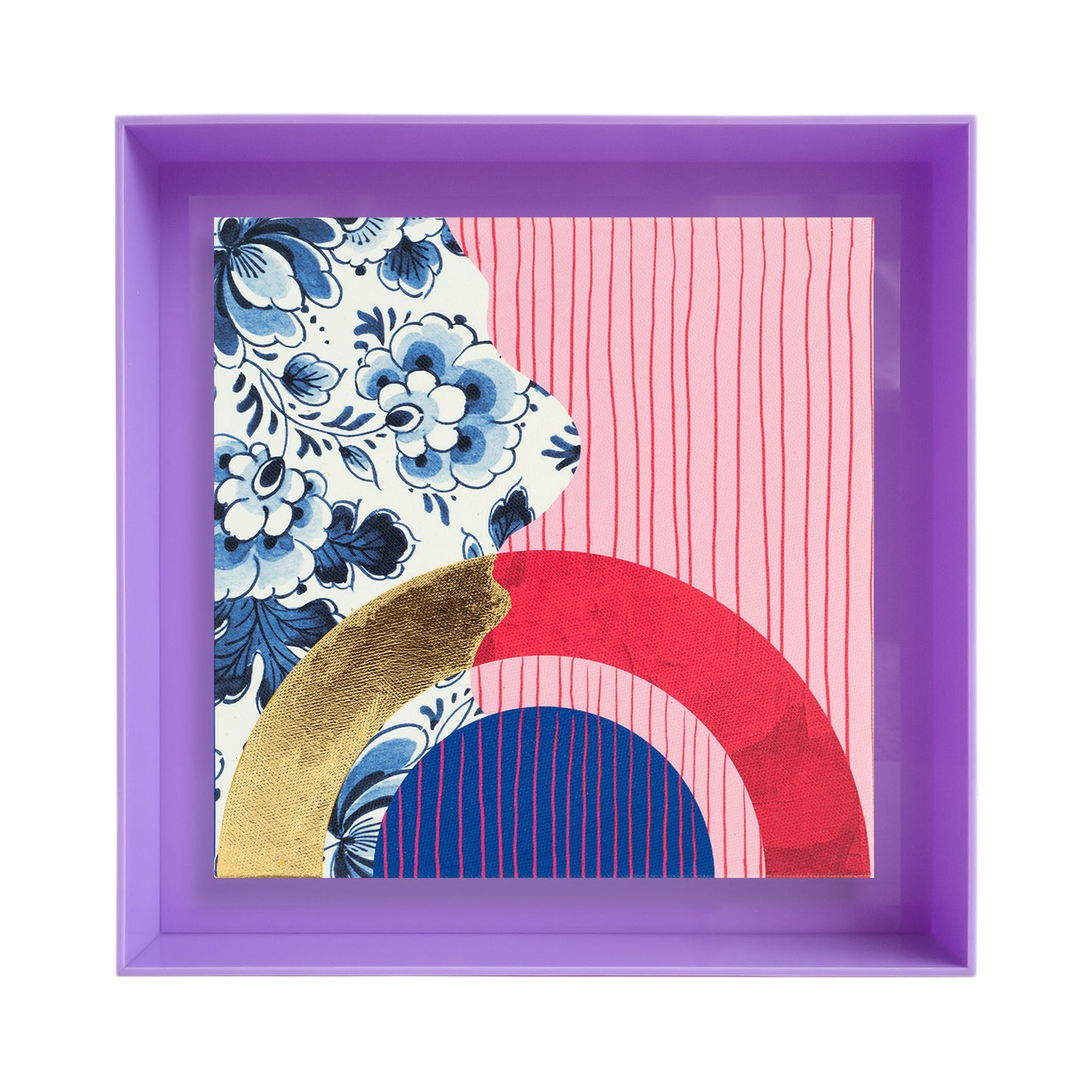 Modern delfts blauw 'roze'