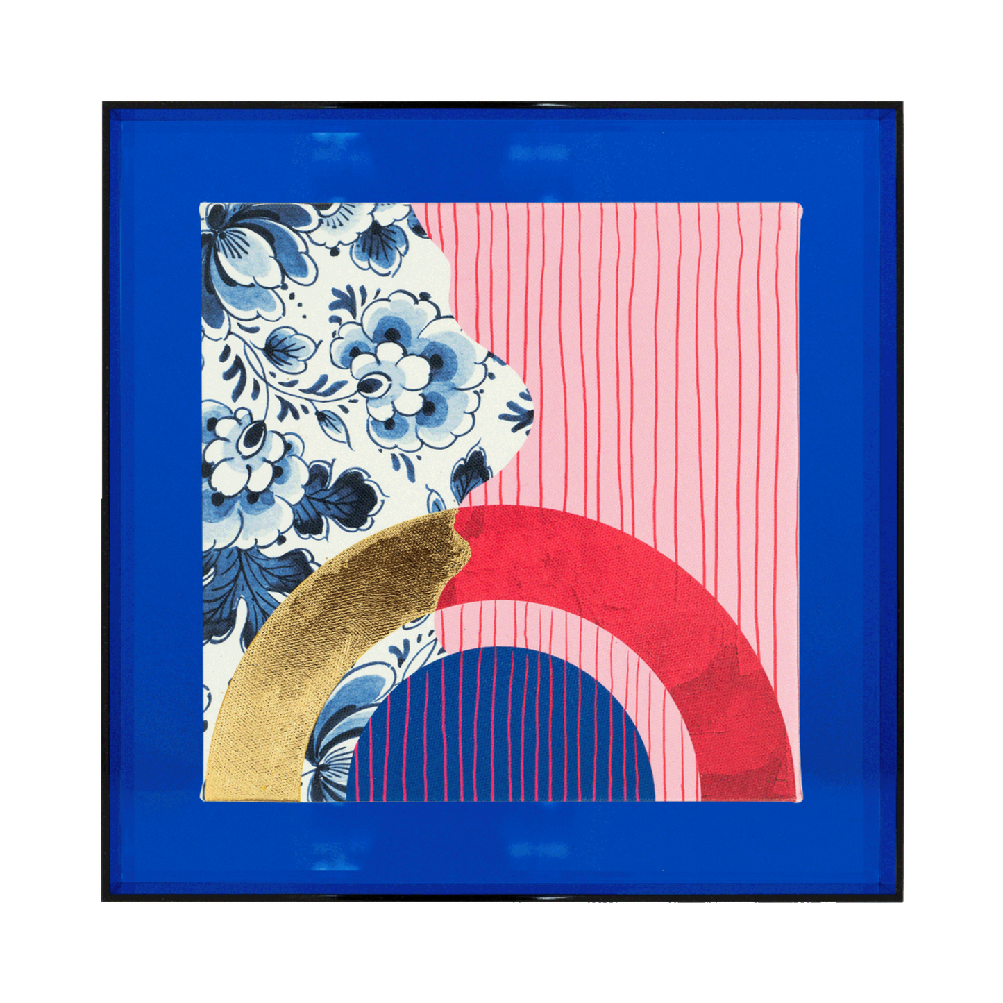 Modern delfts blauw 'roze'