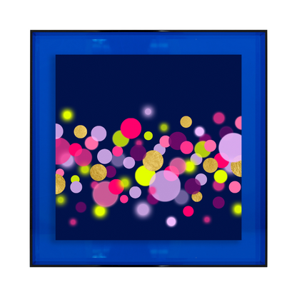 Confetti donkerblauw met goud