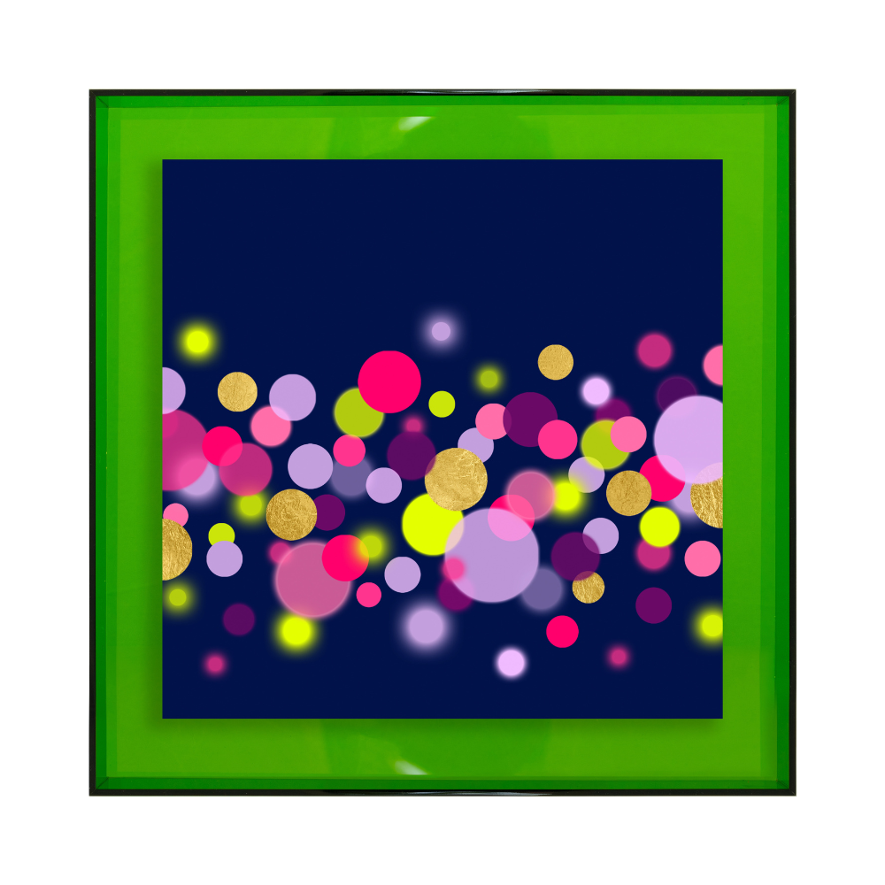 Confetti donkerblauw met goud