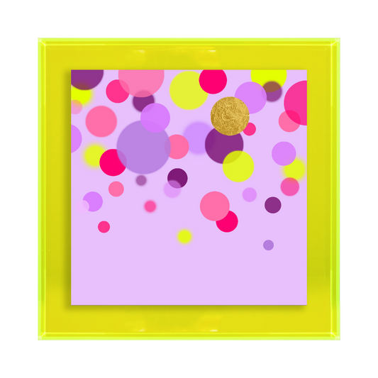 Confetti lila met goud