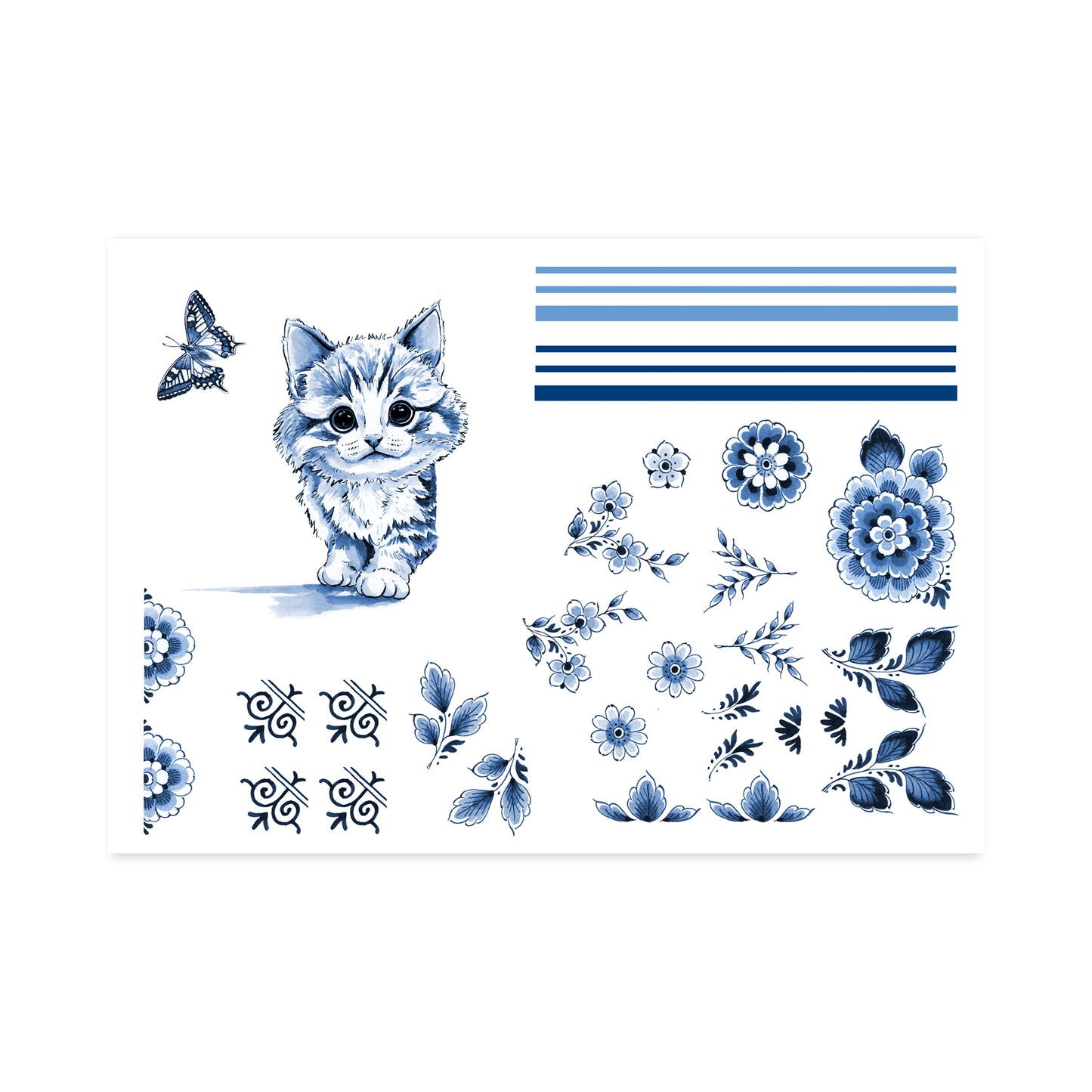 DIY losse vellen uit de pakketten