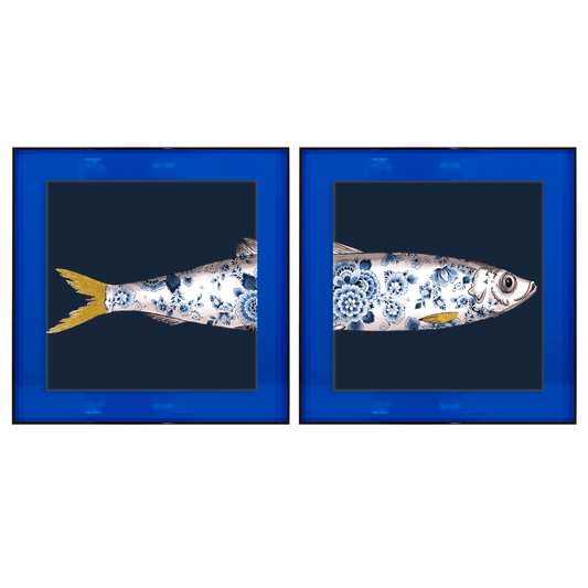 Funky Fish Haring Blauw tweeluik