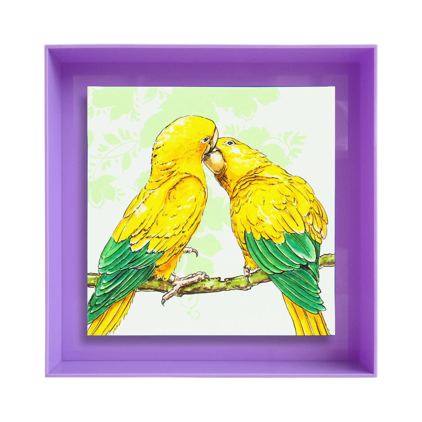 Birds of paradise 'Gele papegaaien'