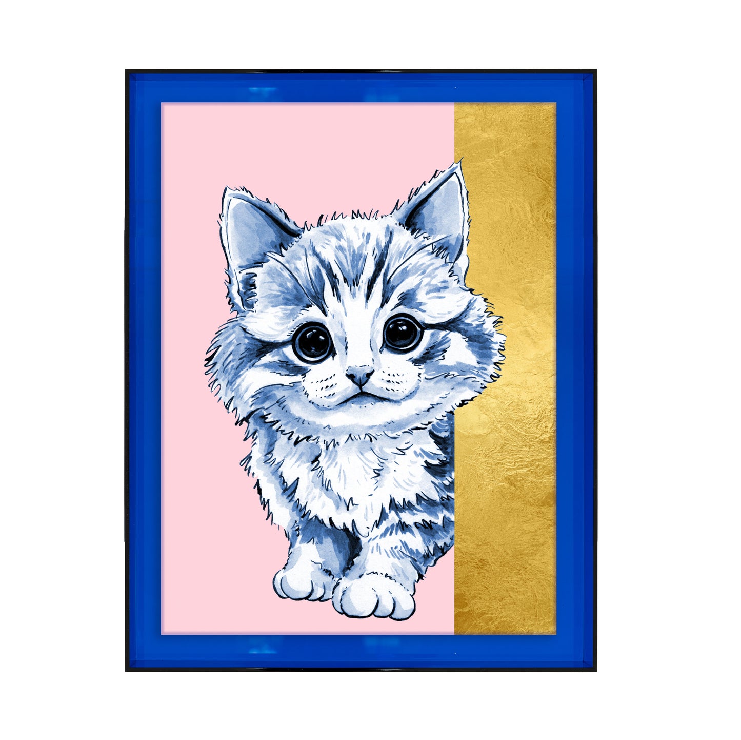 Tom de poes op roze achtergrond