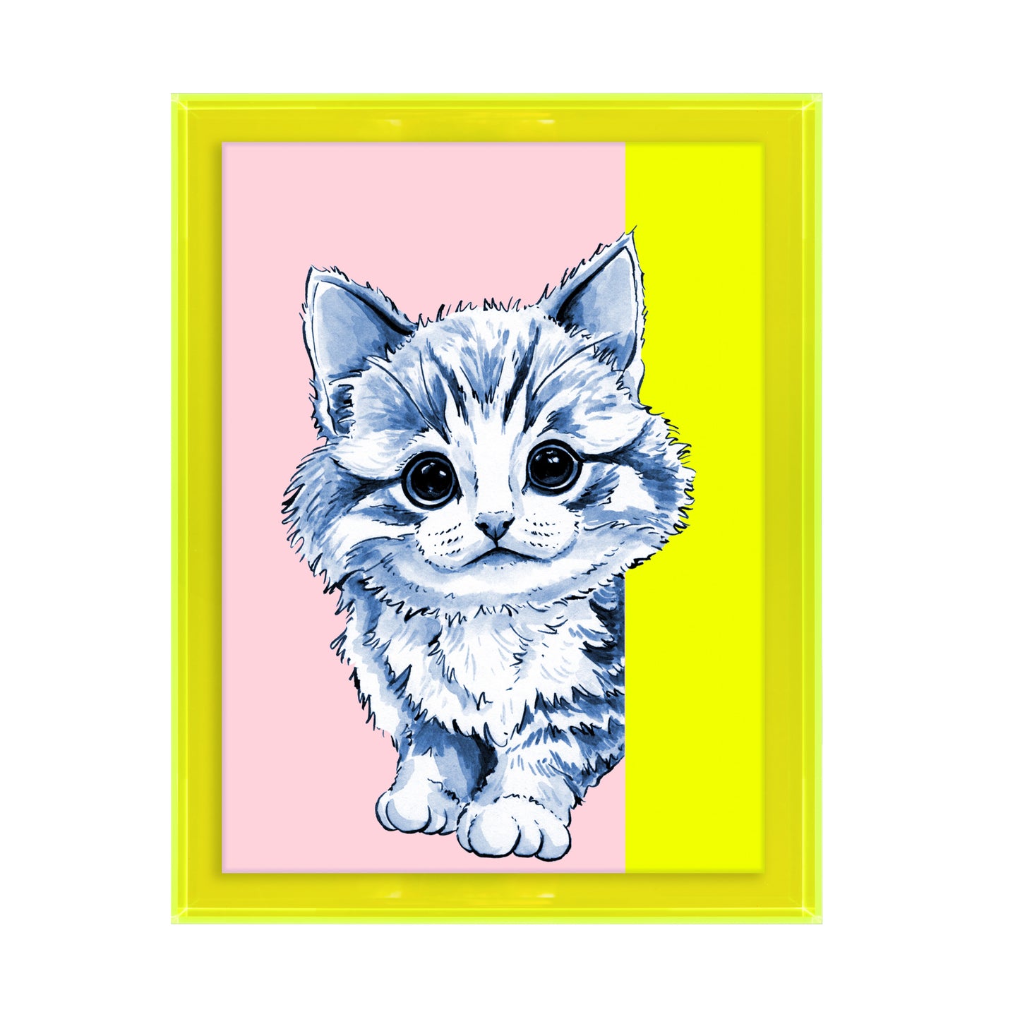 Tom de poes op roze achtergrond