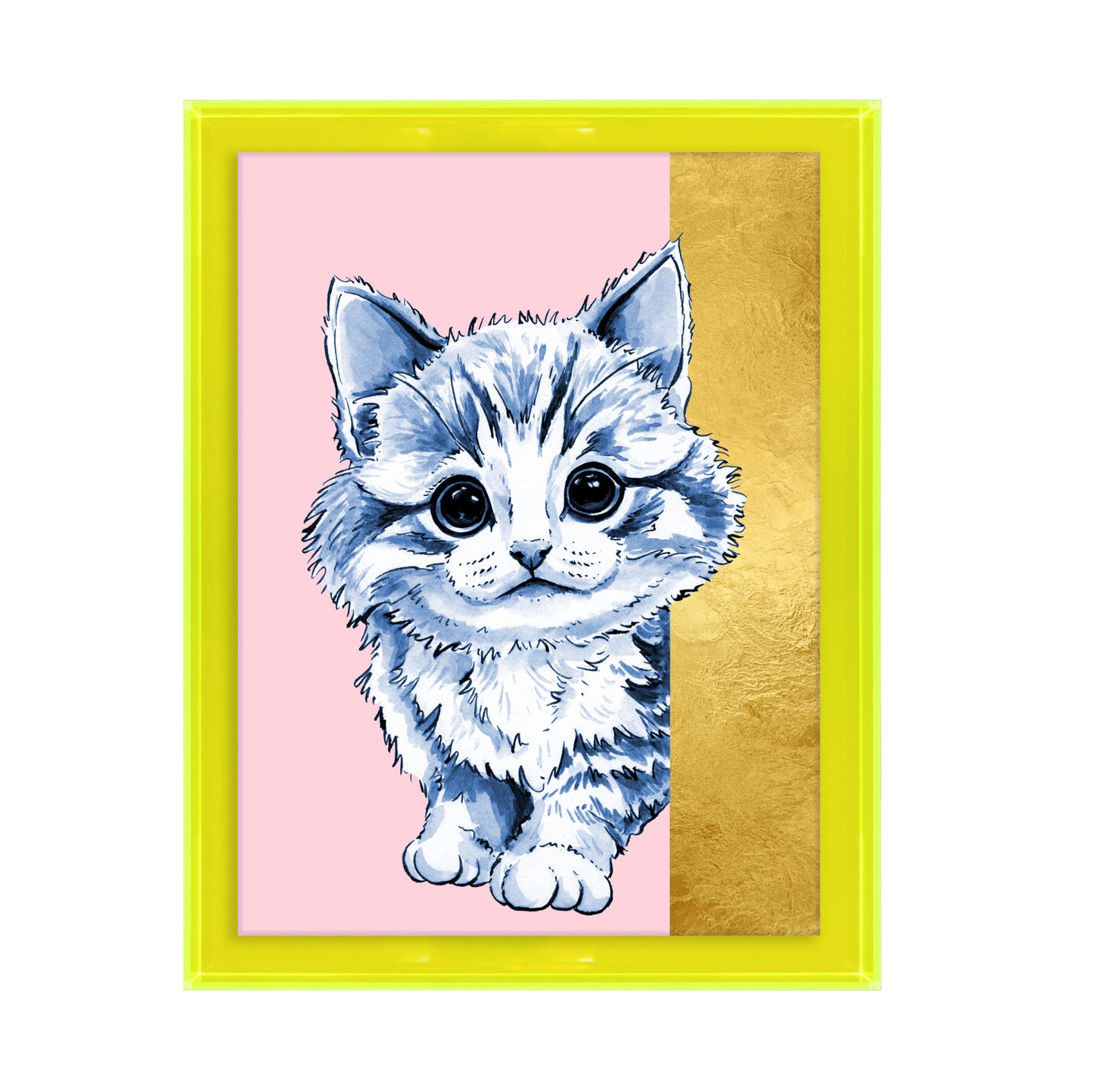 Tom de poes op roze achtergrond