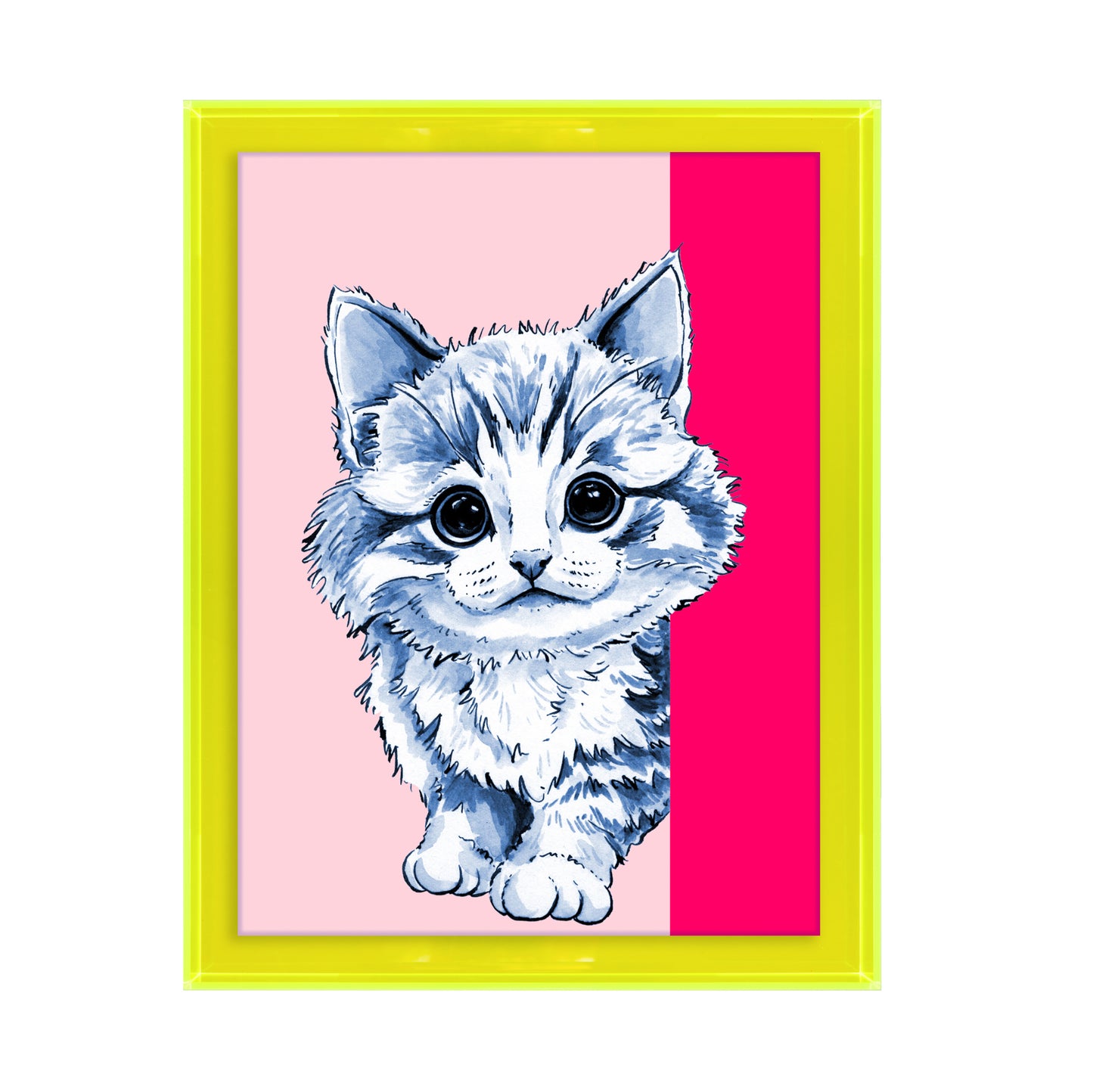 Tom de poes op roze achtergrond