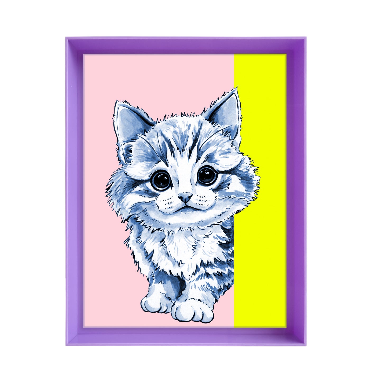 Tom de poes op roze achtergrond