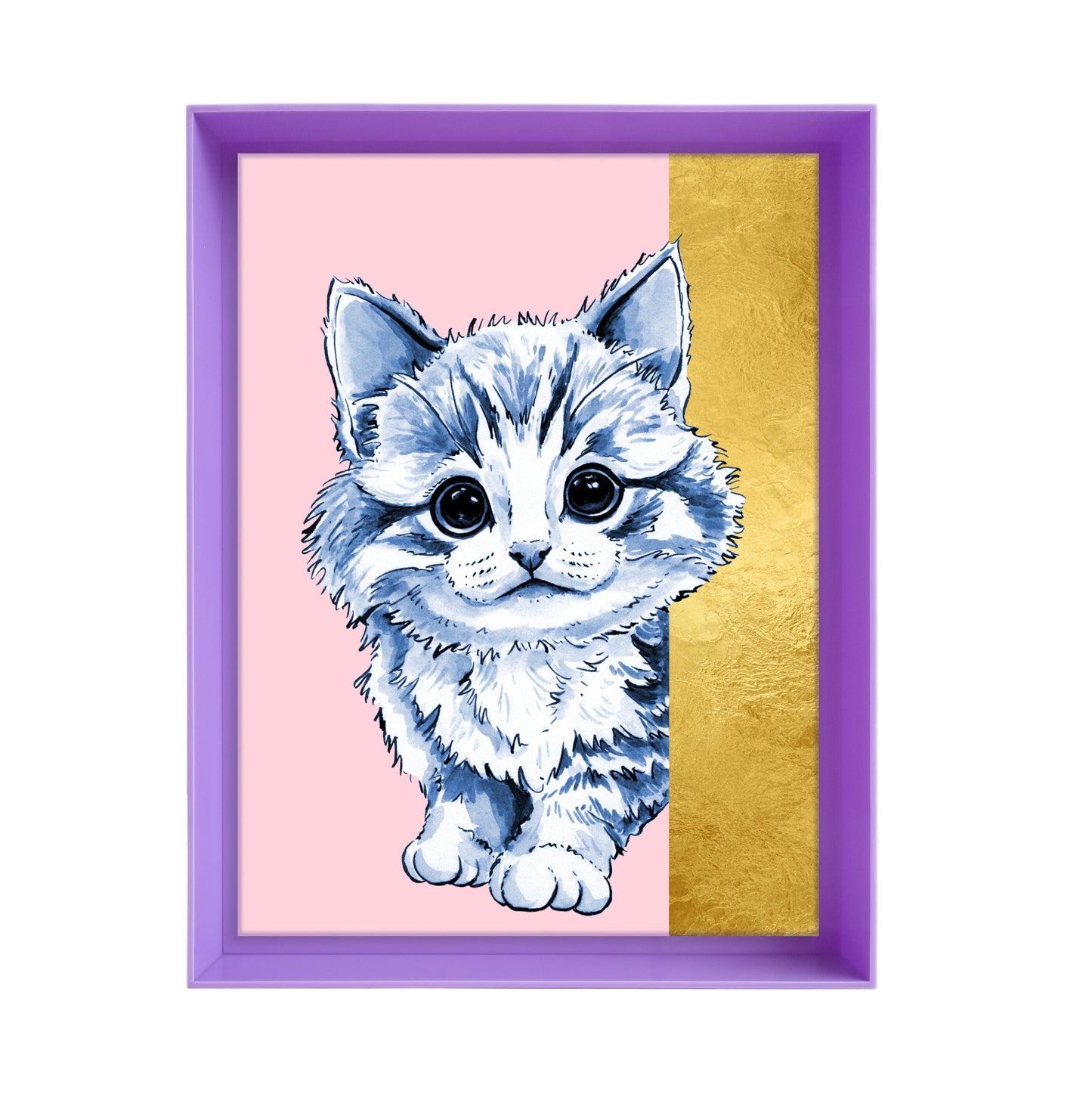 Tom de poes op roze achtergrond