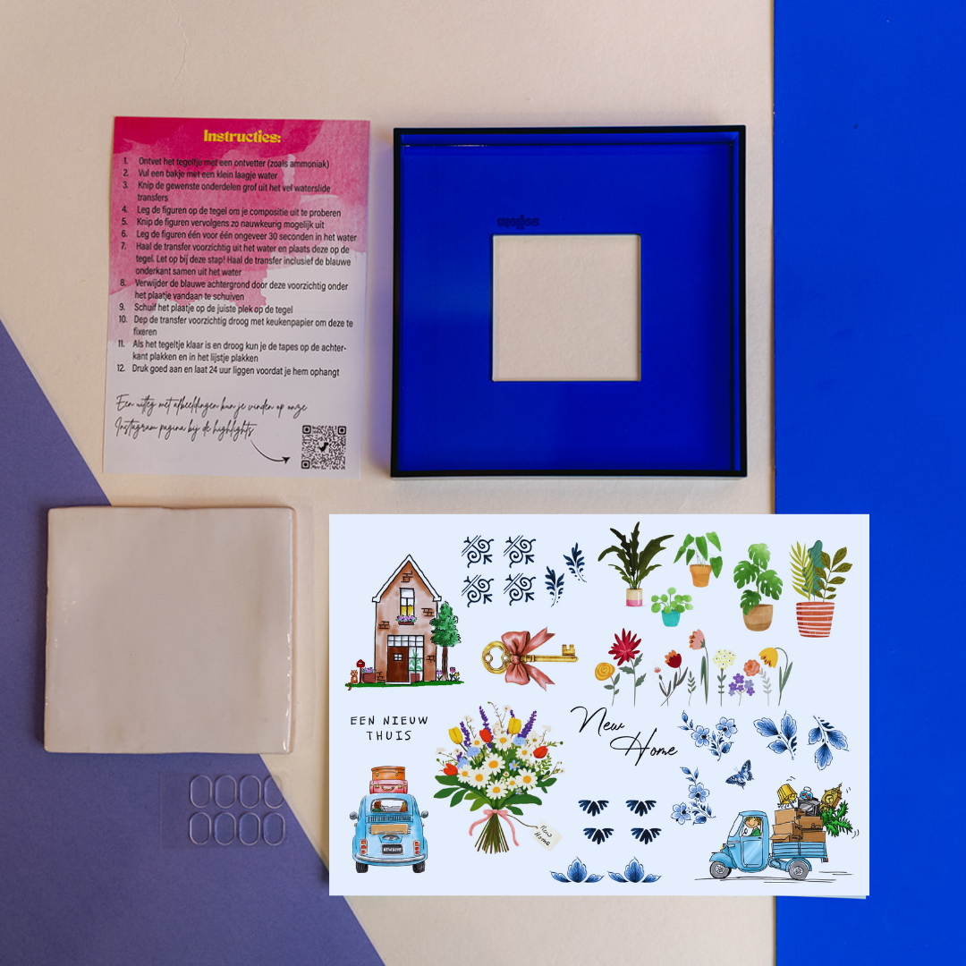 DIY tegel met lijstje Nieuw Huis