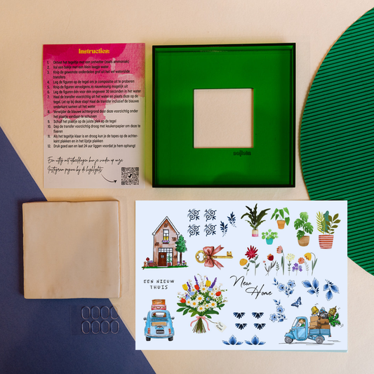 DIY tegel met lijstje Nieuw Huis