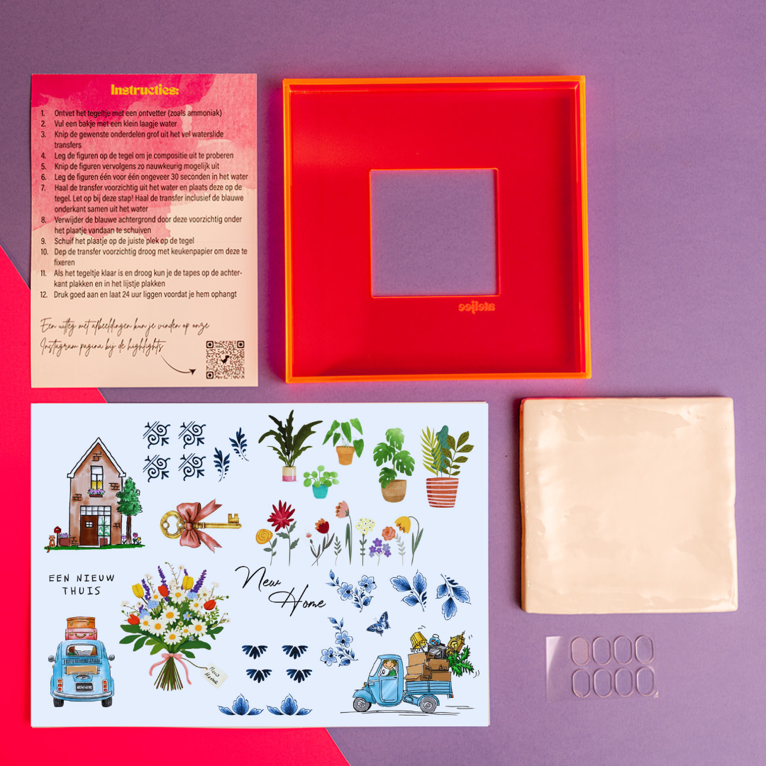 DIY tegel met lijstje Nieuw Huis