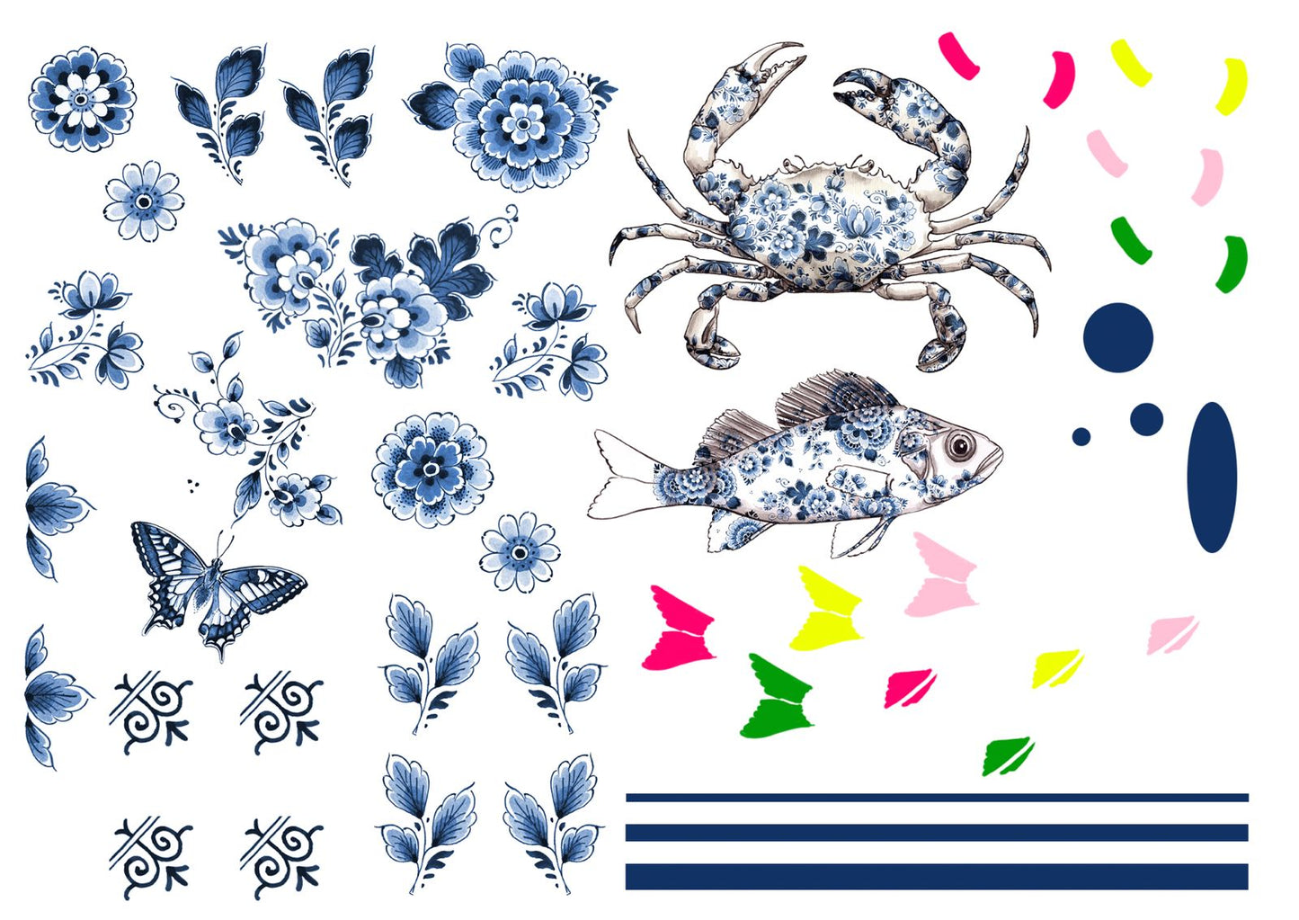 DIY tegel met lijstje Delfts Blauw