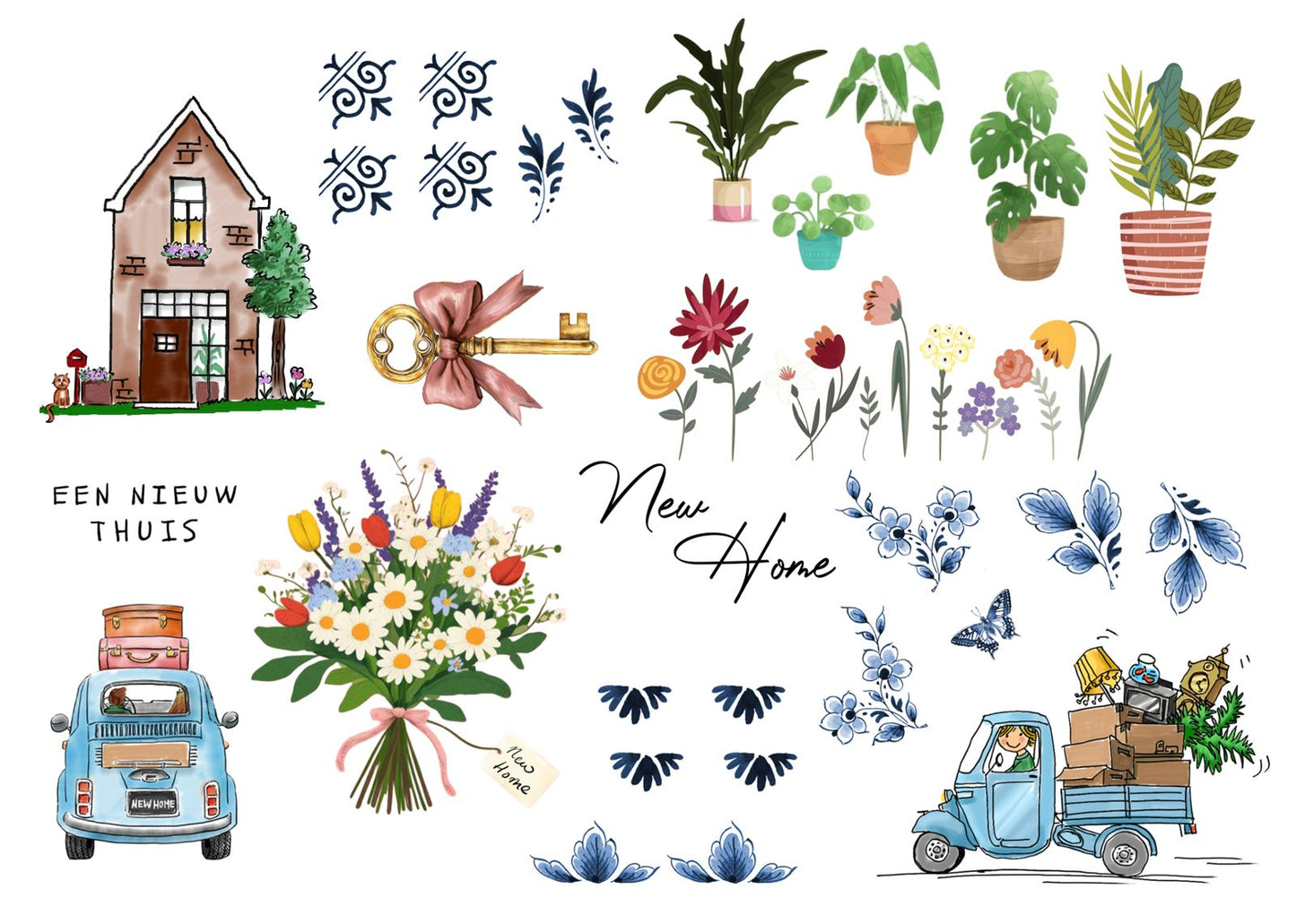 DIY tegel met lijstje Nieuw Huis