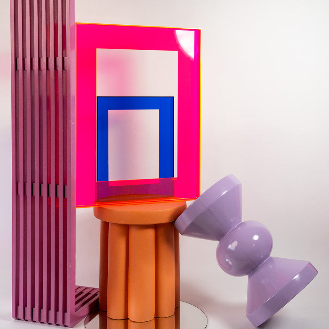 Baklijst (neon) in diverse kleuren 56x76 cm