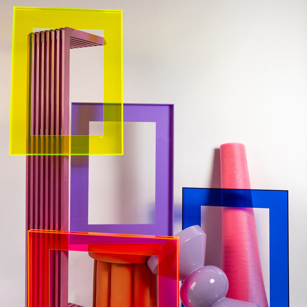 Baklijst (neon) in diverse kleuren 56x76 cm