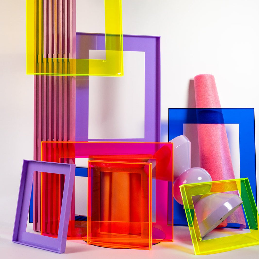 Baklijst (neon) in diverse kleuren 56x76 cm