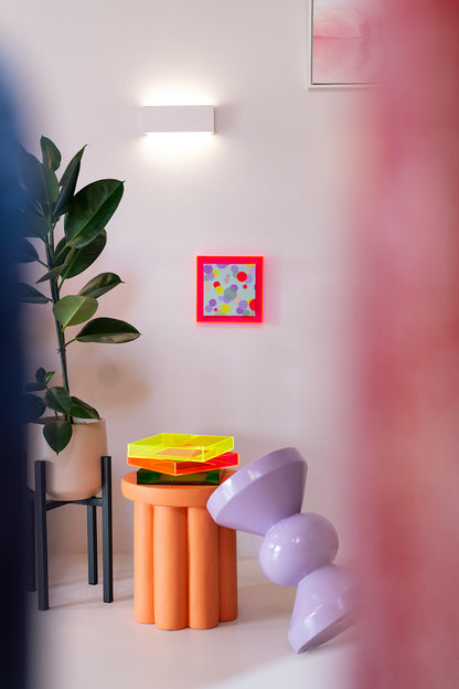 Confetti mintgroen met neon stippen