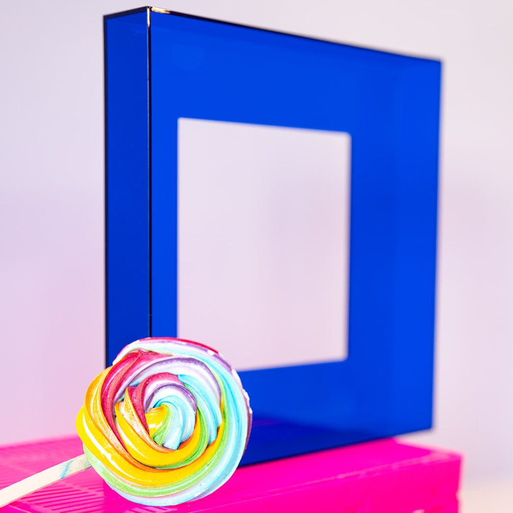 Baklijst (neon) in diverse kleuren 26x26 cm