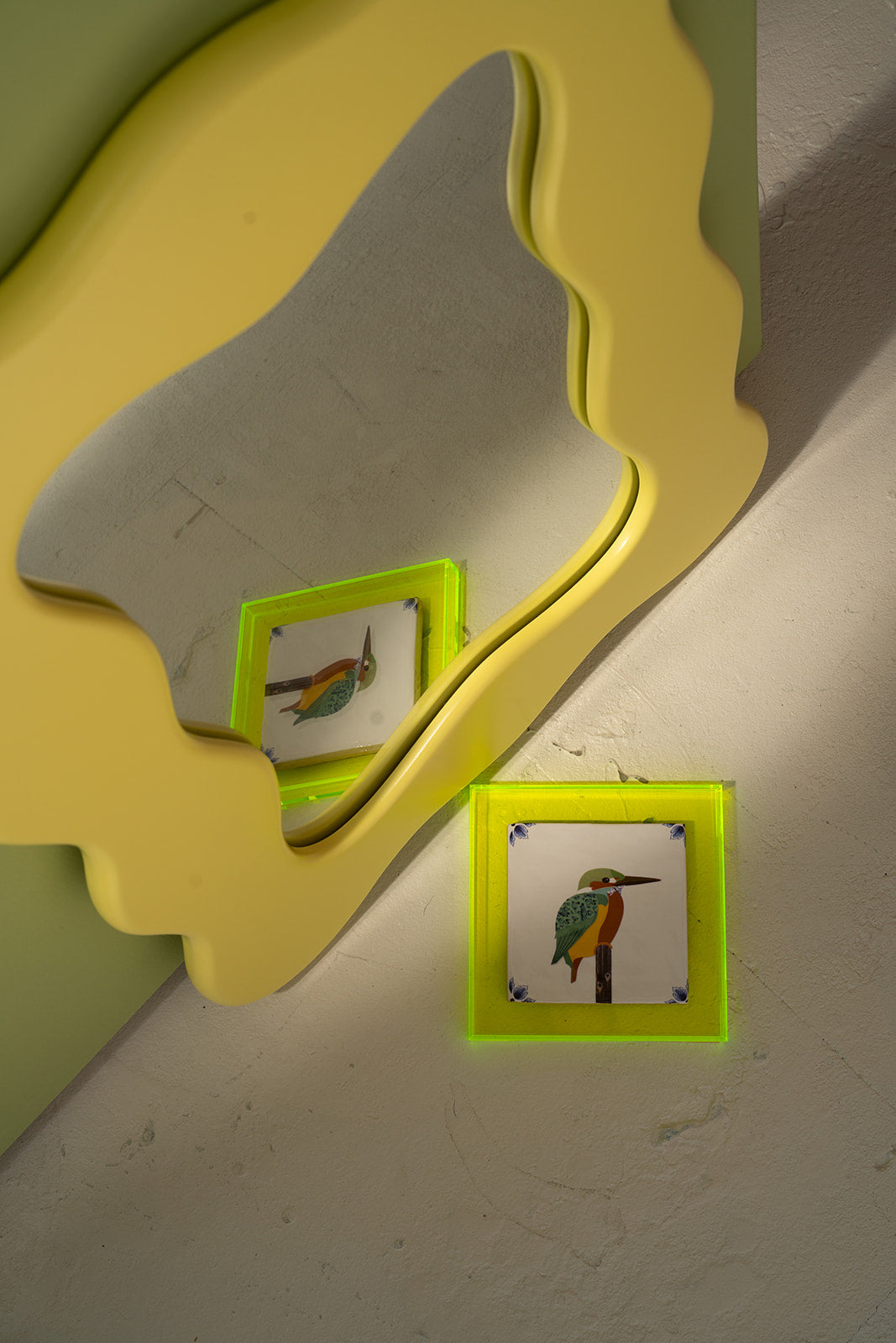 Vrije vogel ijsvogel