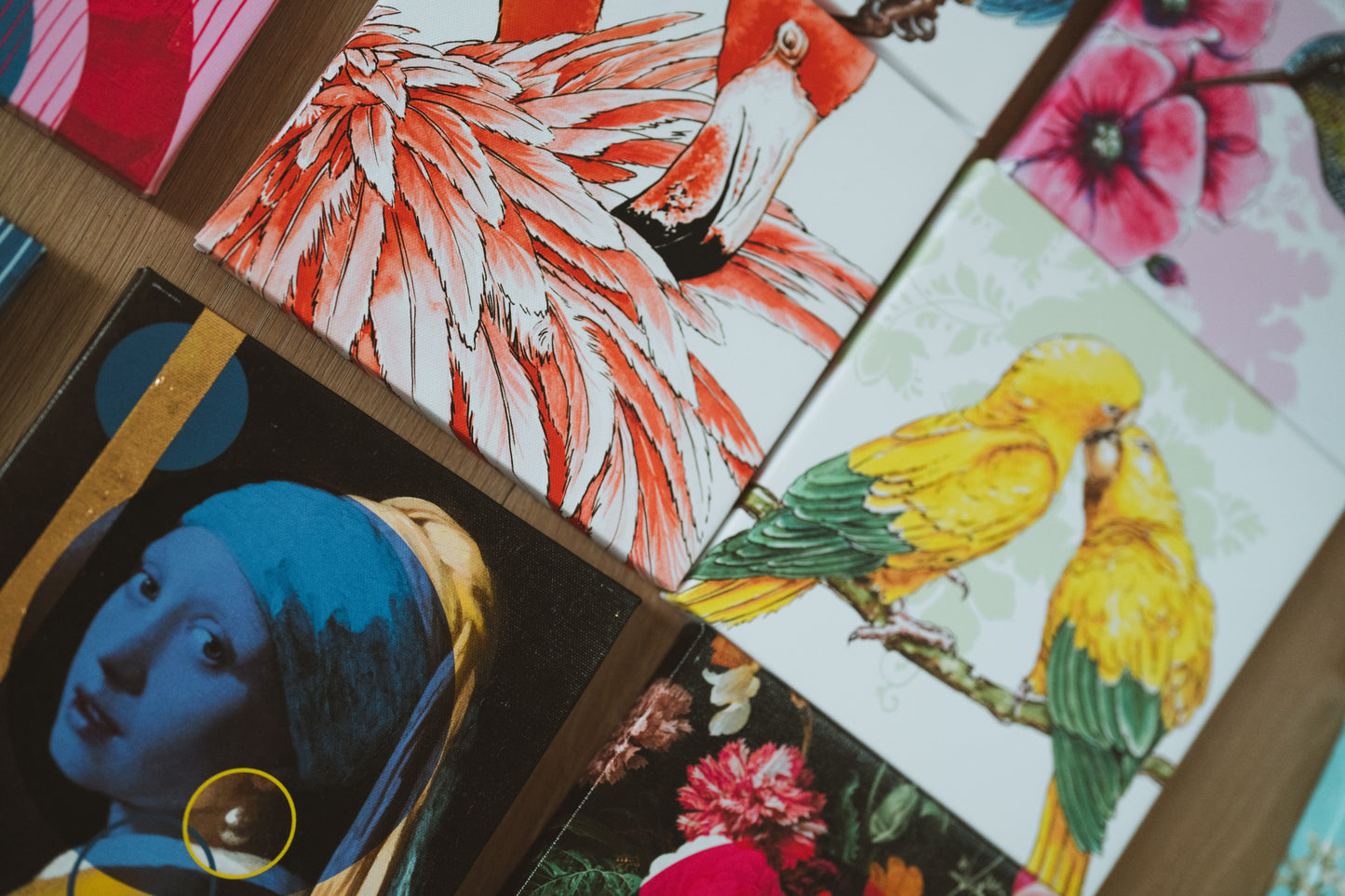 Birds of paradise 'Gele papegaaien'