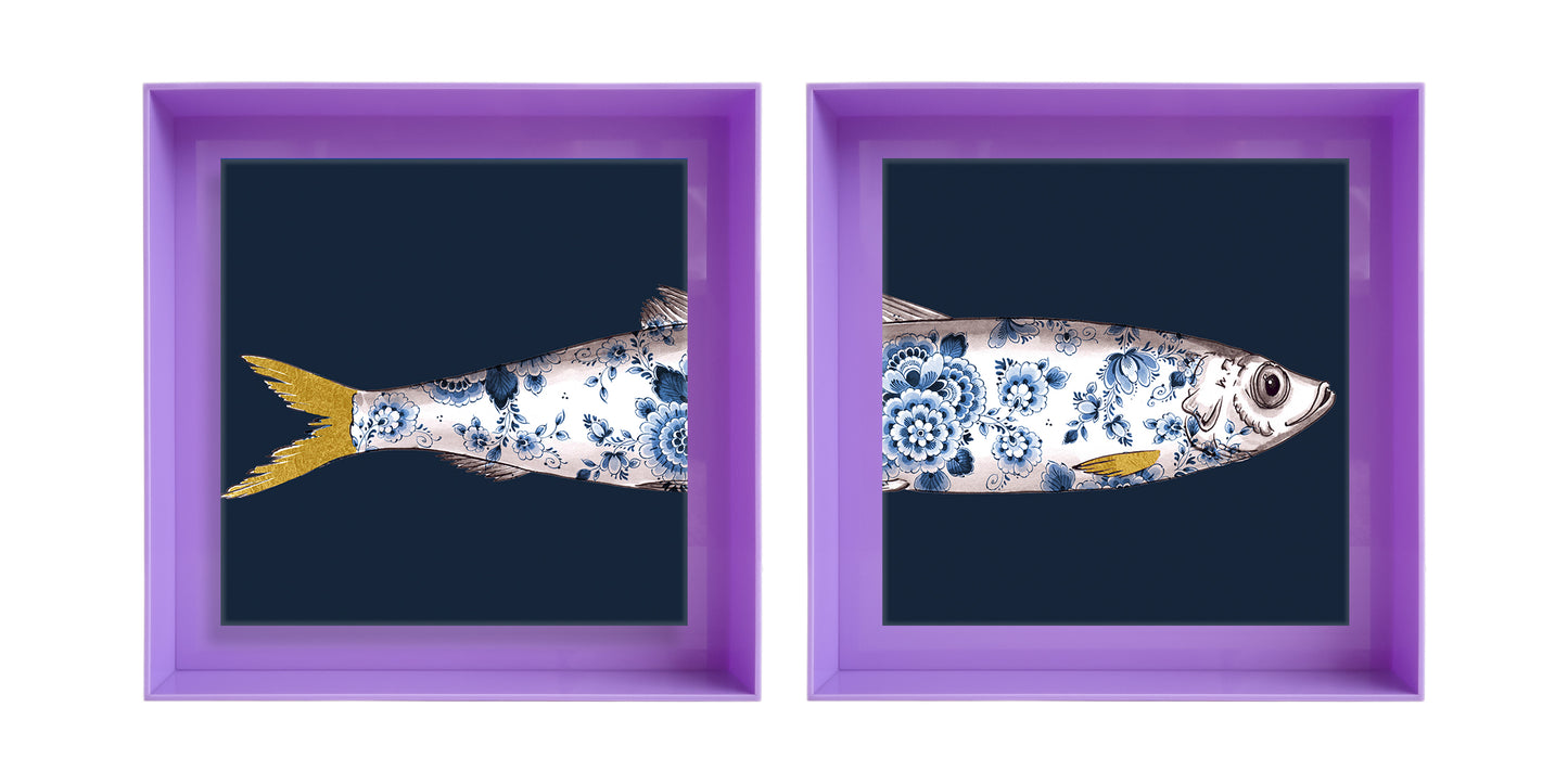 Funky Fish Haring Blauw tweeluik