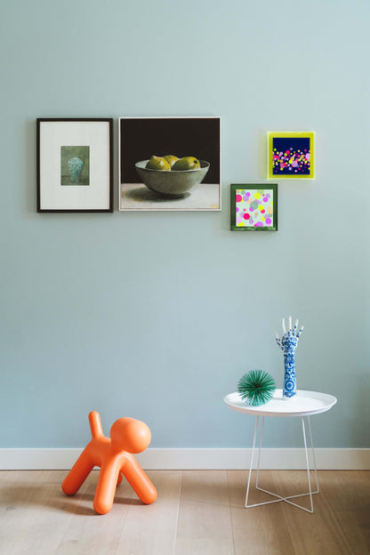 Confetti mintgroen met neon stippen