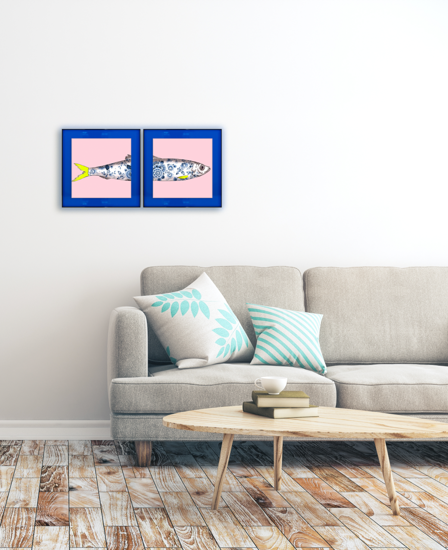 Funky Fish Haring Roze tweeluik