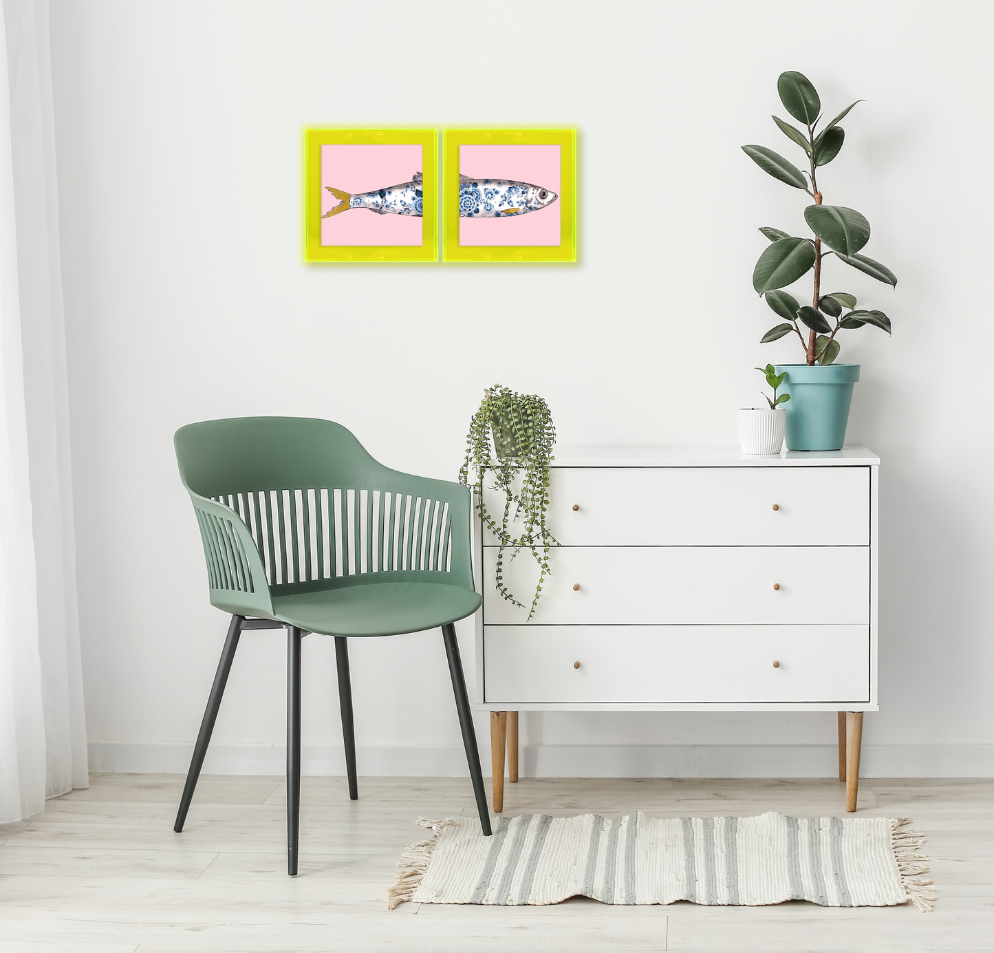 Funky Fish Haring Roze tweeluik