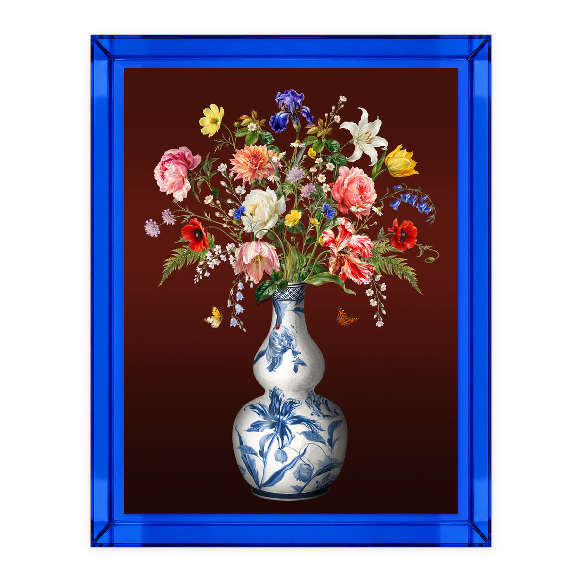 Delftsblauwe knobbelvaas