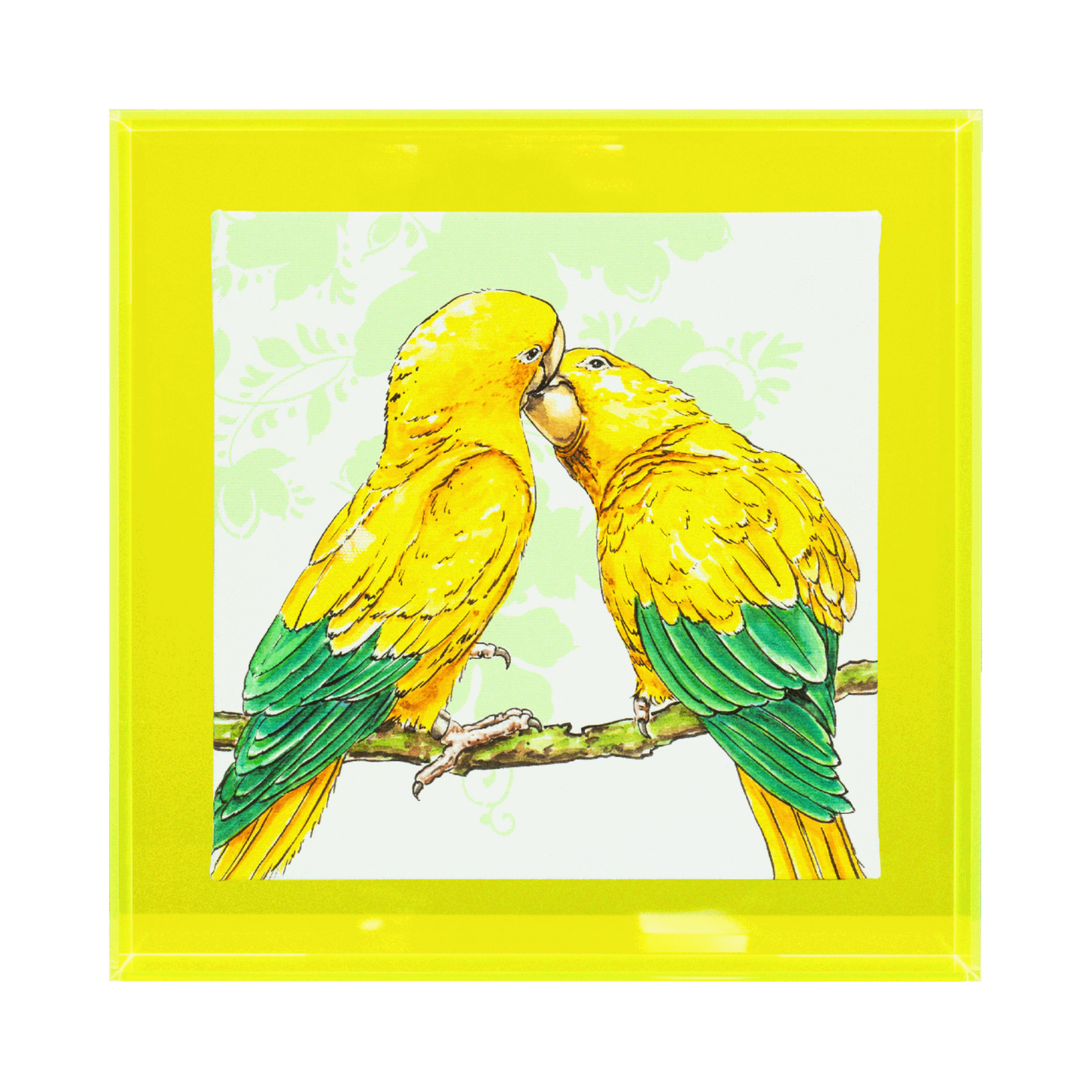 Birds of paradise 'Gele papegaaien'